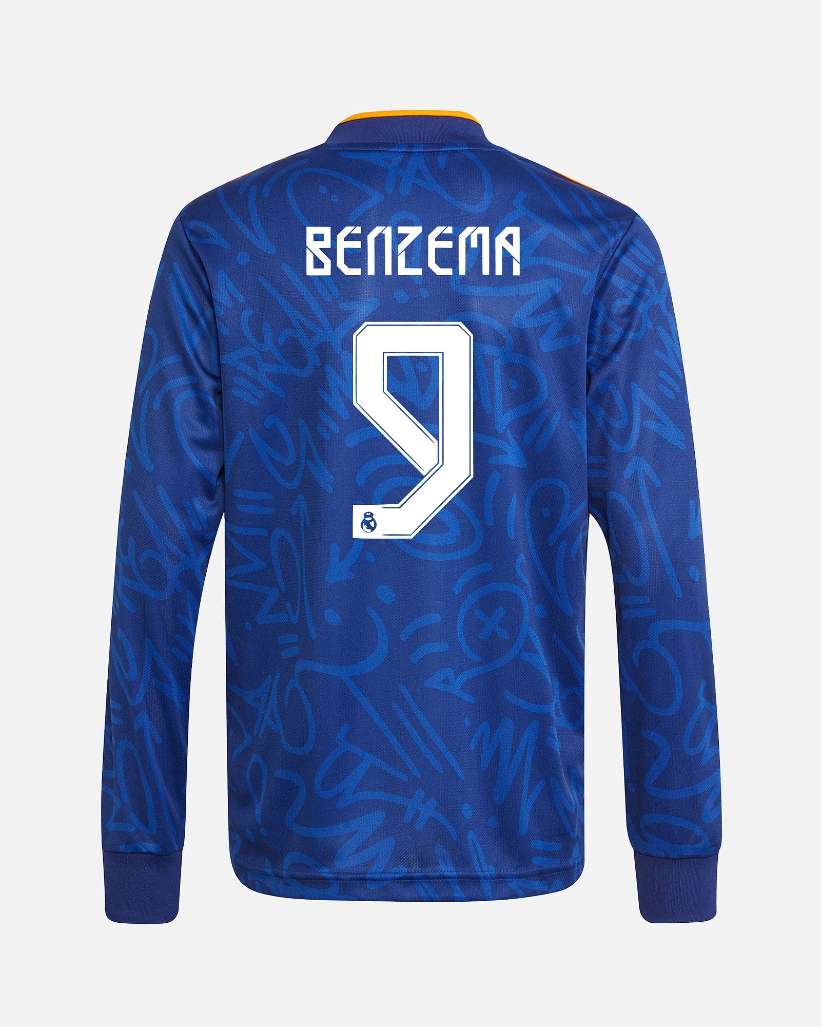 Camiseta de manga larga 2ª Real Madrid 2021/2022 Benzema - Fútbol Factory