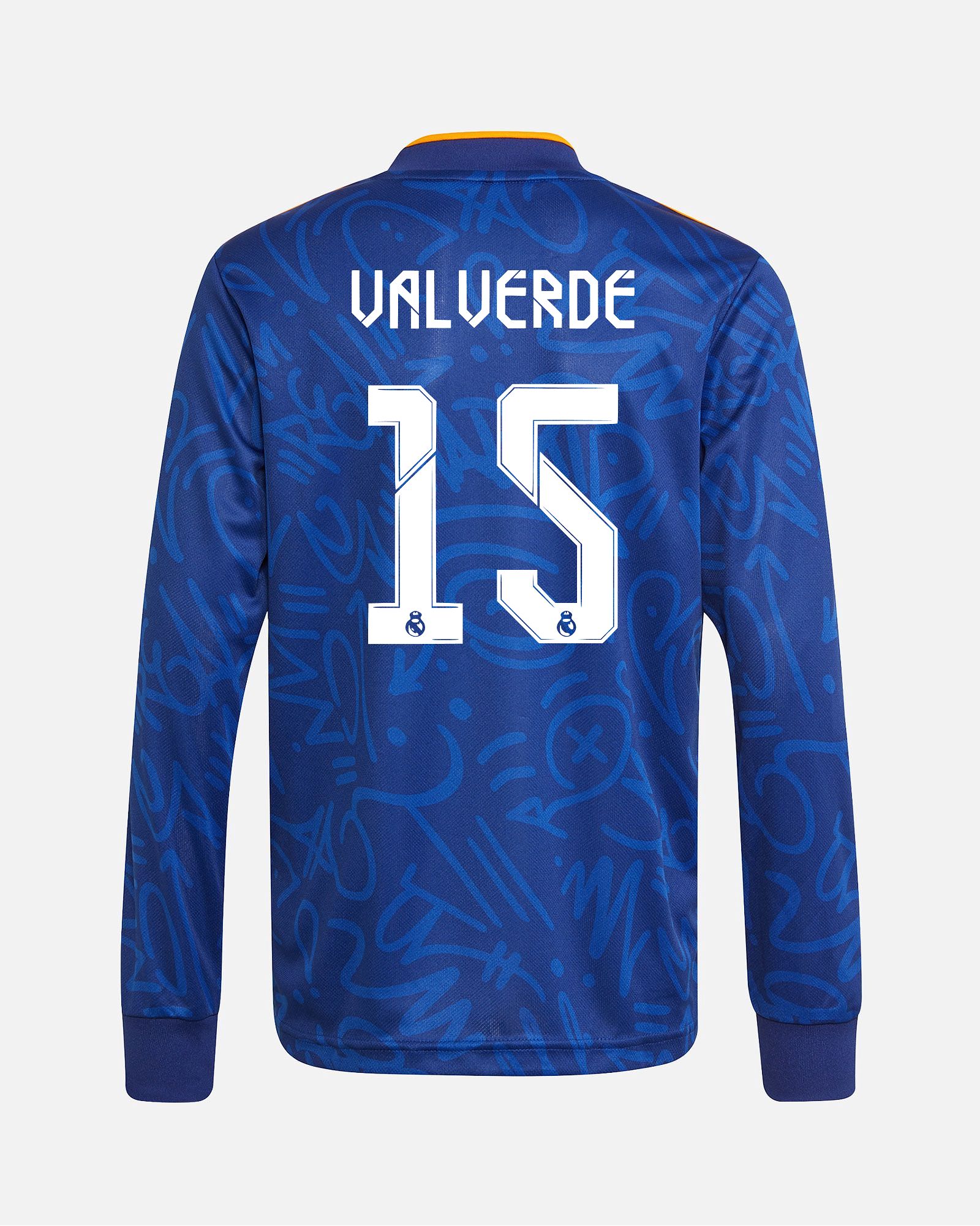Camiseta de manga larga 2ª Real Madrid 2021/2022 Valverde - Fútbol Factory