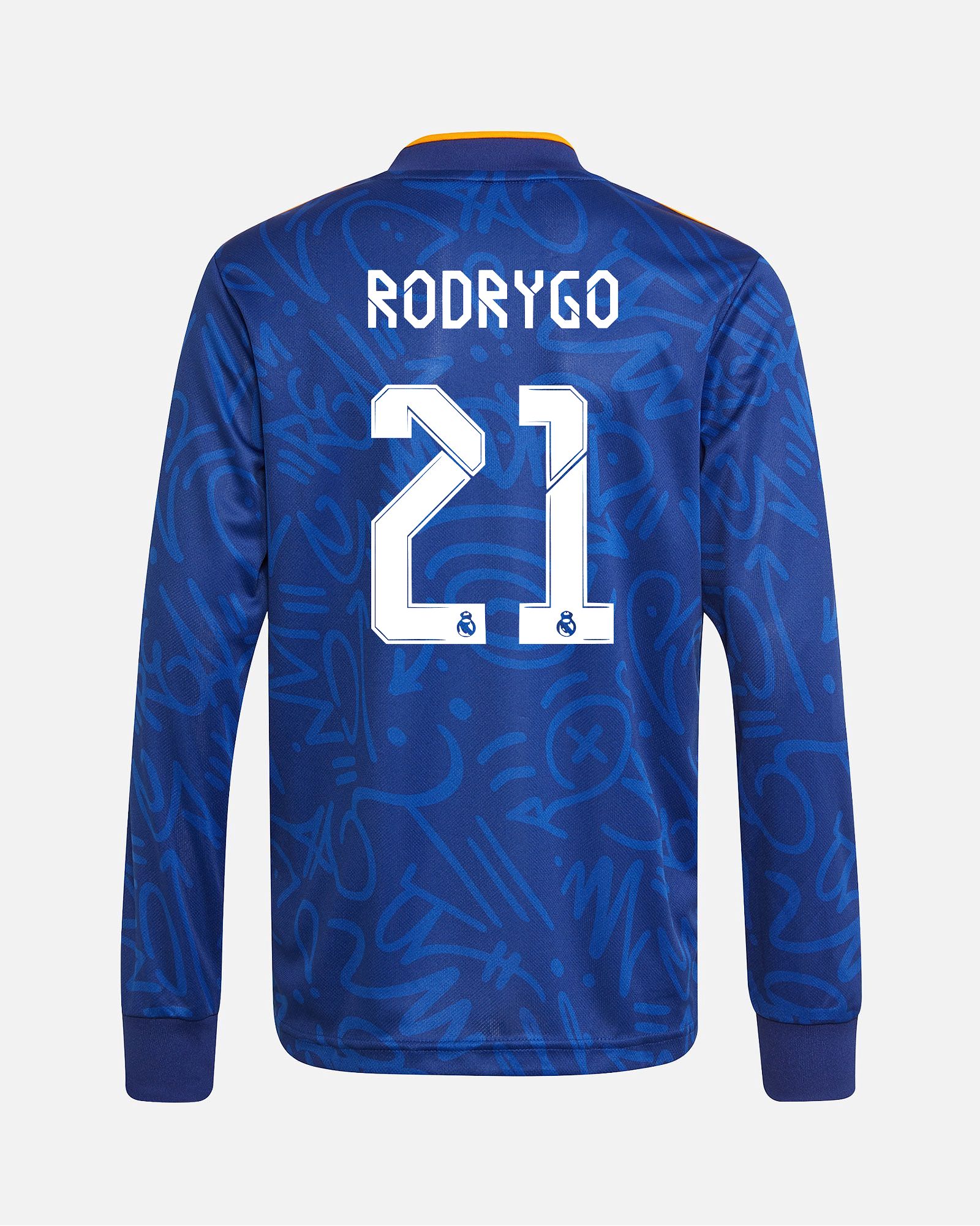 Camiseta de manga larga 2ª Real Madrid 2021/2022 Rodrygo - Fútbol Factory