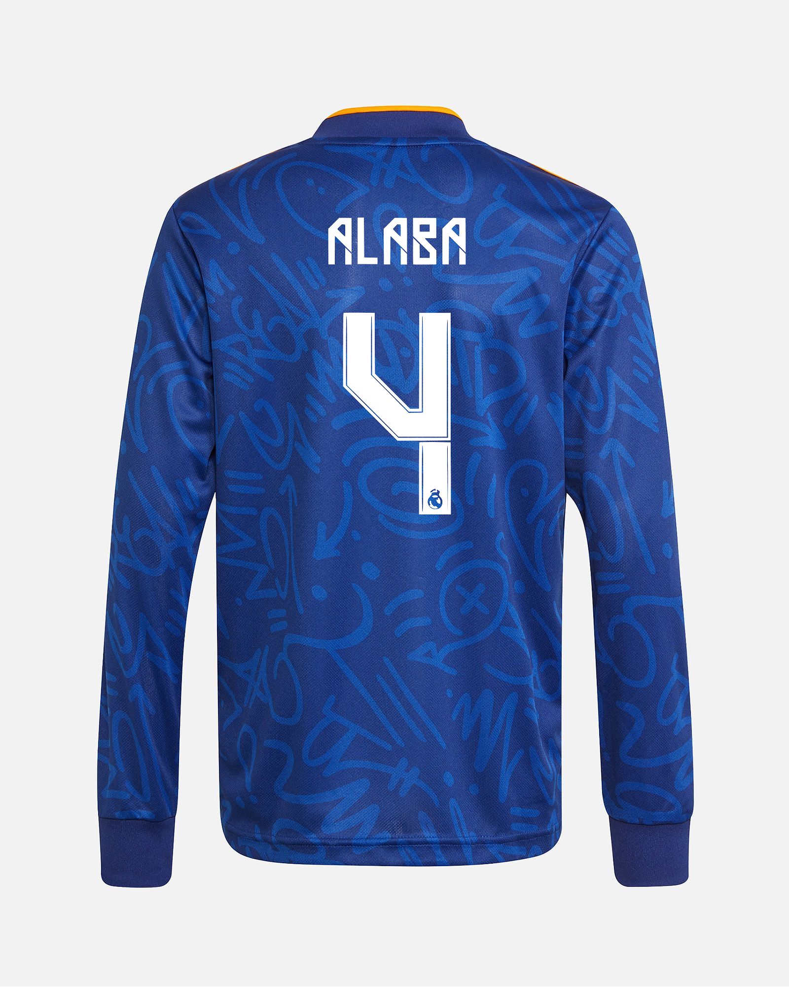 Camiseta de manga larga 2ª Real Madrid 2021/2022 Alaba - Fútbol Factory
