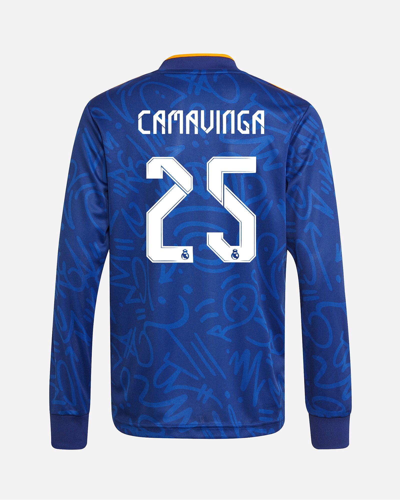 Camiseta de manga larga 2ª Real Madrid 2021/2022 Camavinga - Fútbol Factory
