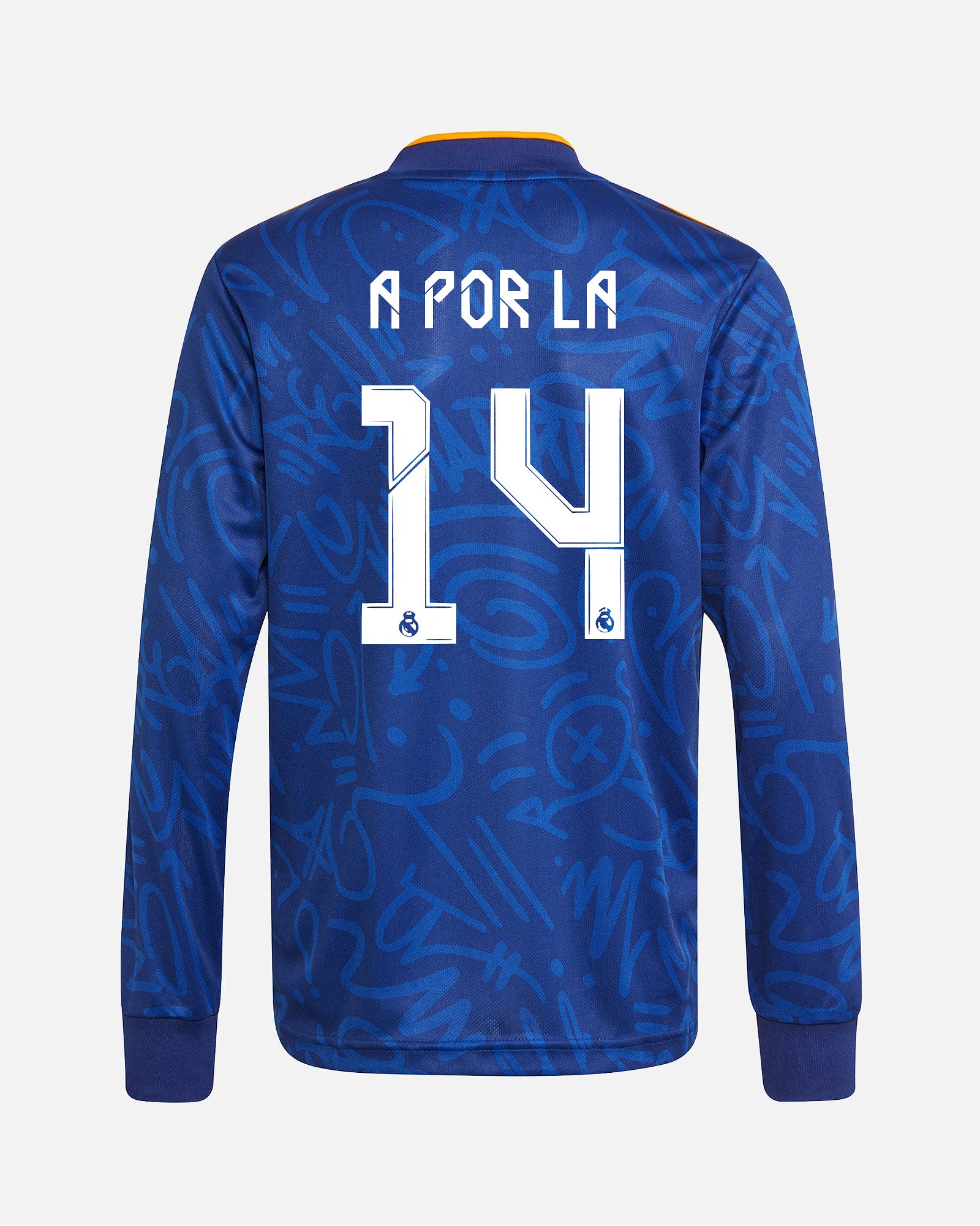 Camiseta de manga larga 2ª Real Madrid 2021/2022 A POR LA 14 - Fútbol Factory