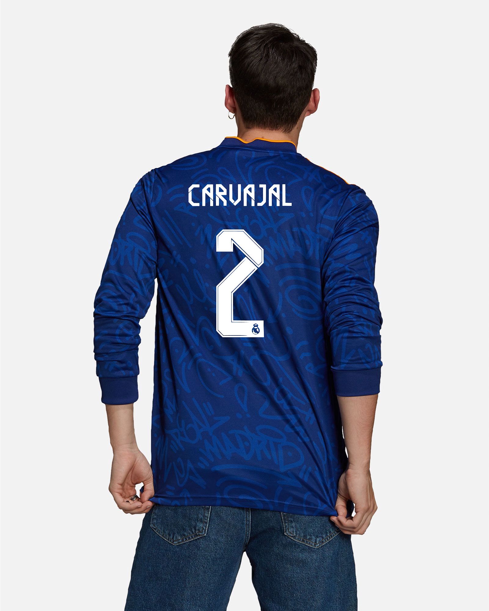 Camiseta de manga larga 2ª Real Madrid 2021/2022 Carvajal - Fútbol Factory