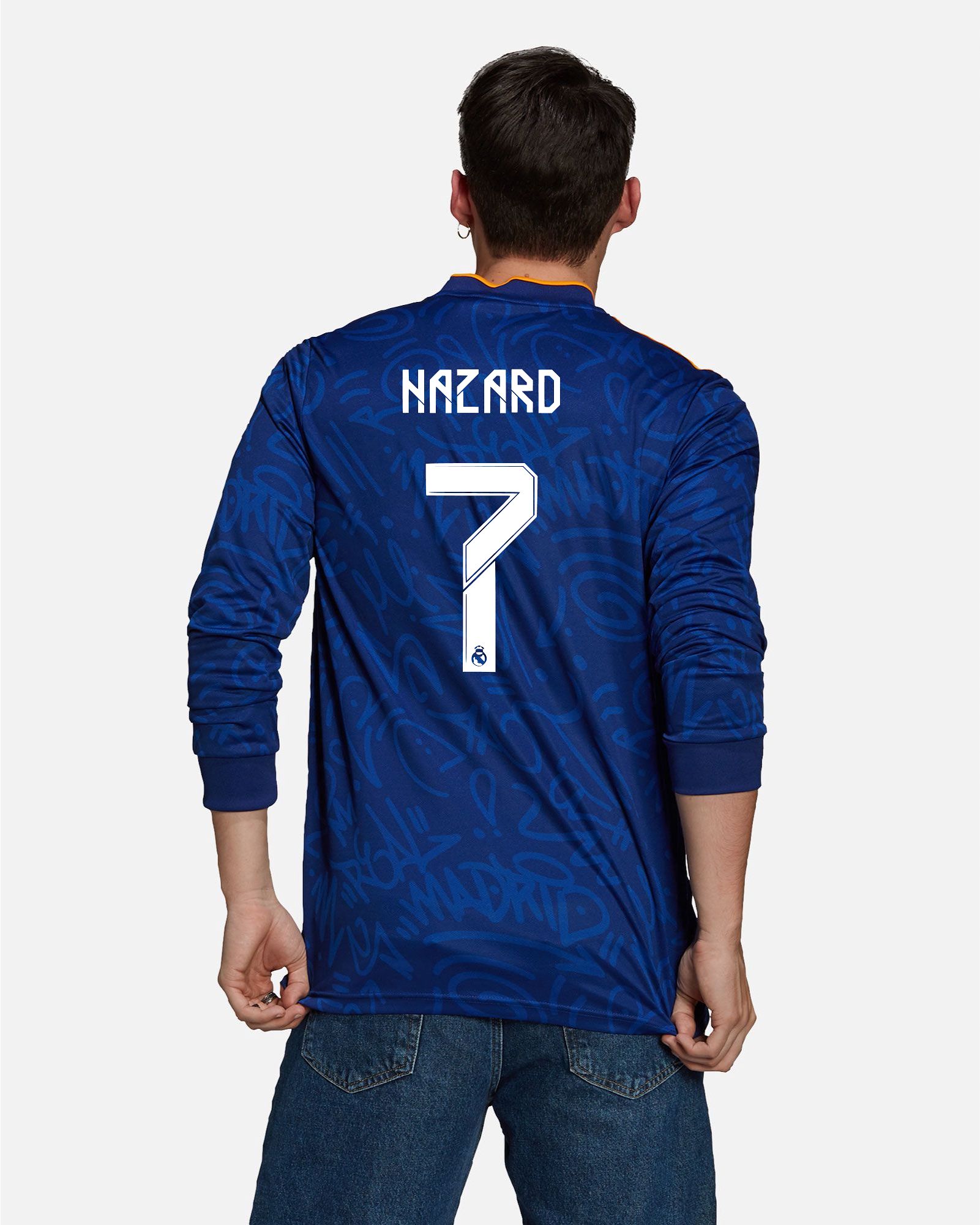 Camiseta de manga larga 2ª Real Madrid 2021/2022 Hazard - Fútbol Factory