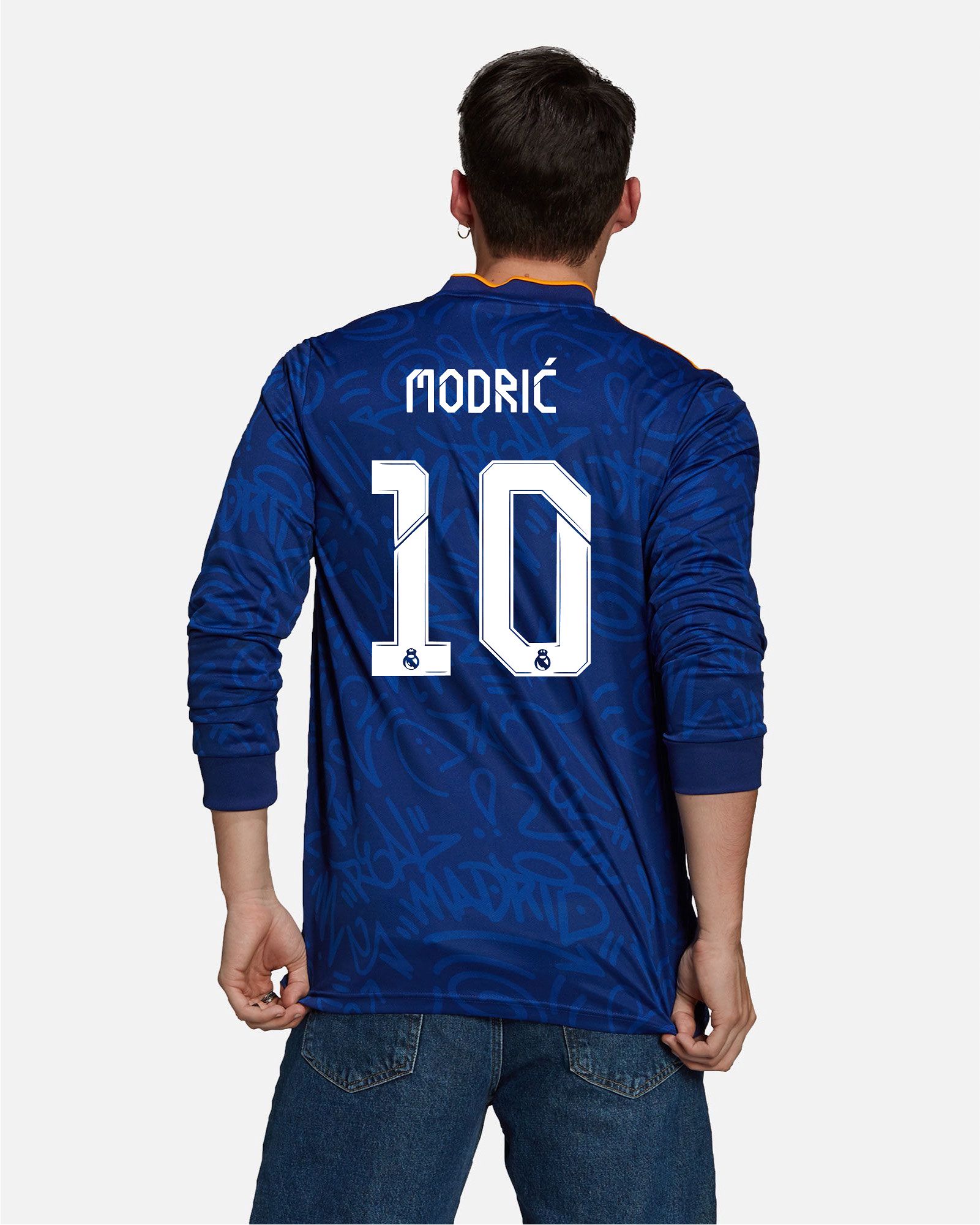 Camiseta de manga larga 2ª Real Madrid 2021/2022 Modric - Fútbol Factory