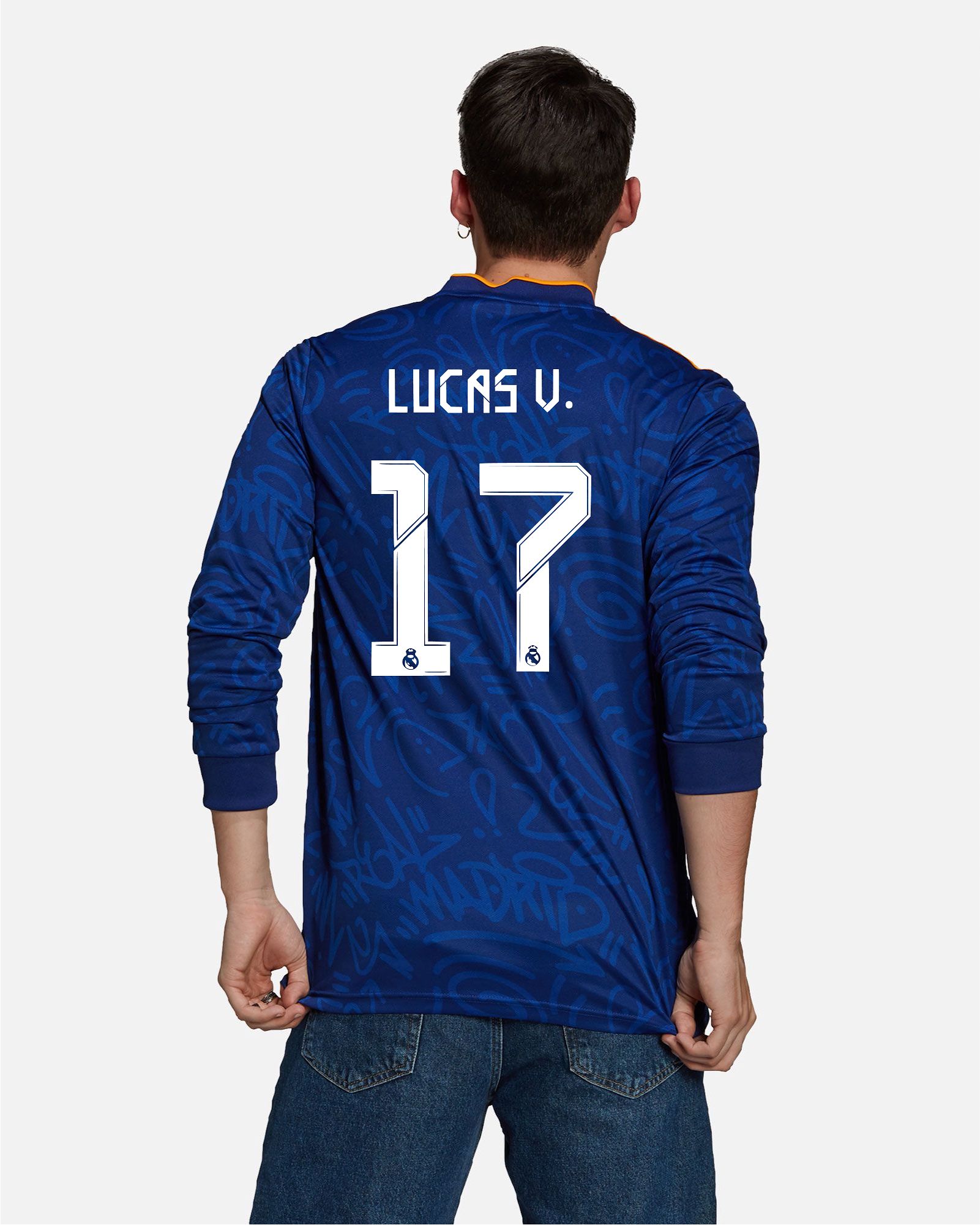 Camiseta de manga larga 2ª Real Madrid 2021/2022 Lucas V. - Fútbol Factory