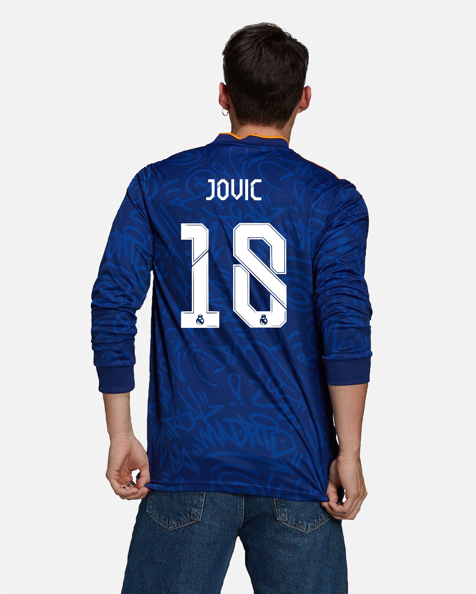 Camiseta de manga larga 2ª Real Madrid 2021/2022 Jovic - Fútbol Factory
