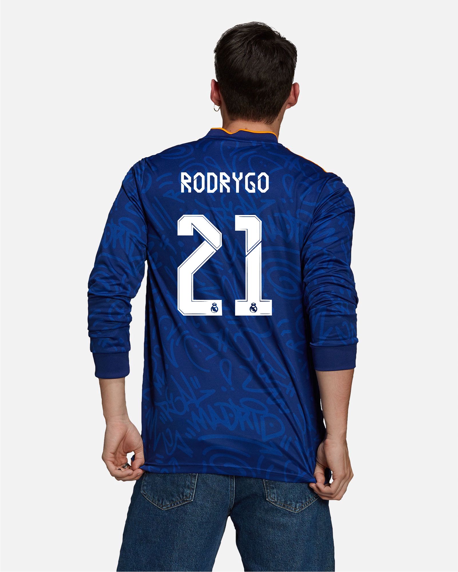 Camiseta de manga larga 2ª Real Madrid 2021/2022 Rodrygo - Fútbol Factory