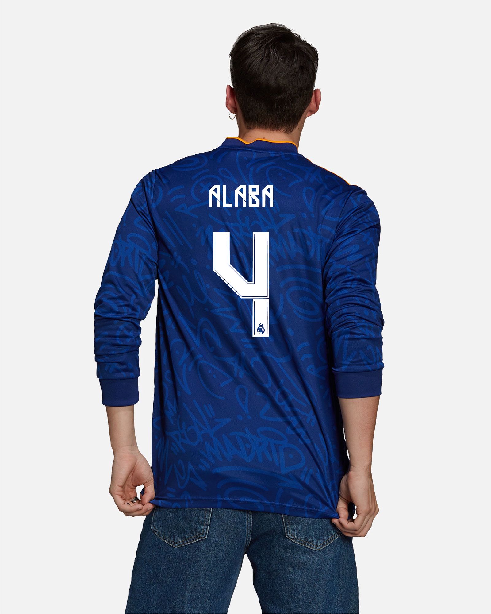 Camiseta de manga larga 2ª Real Madrid 2021/2022 Alaba - Fútbol Factory
