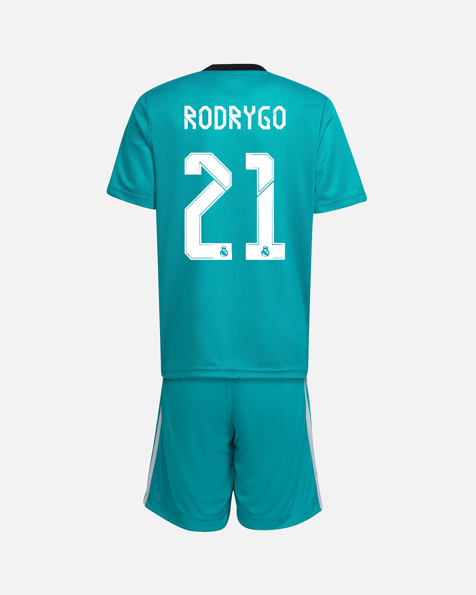 Conjunto 3ª Real Madrid 2021/2022 Rodrygo - Fútbol Factory