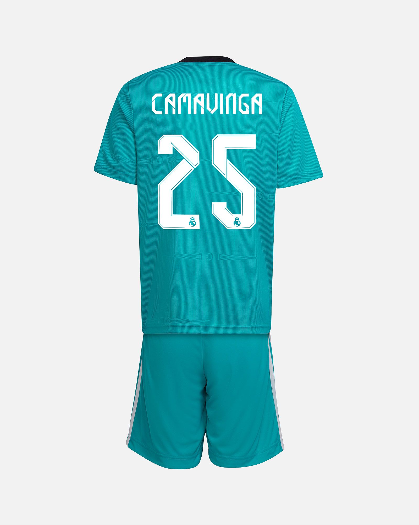 Conjunto 3ª Real Madrid 2021/2022 Camavinga - Fútbol Factory