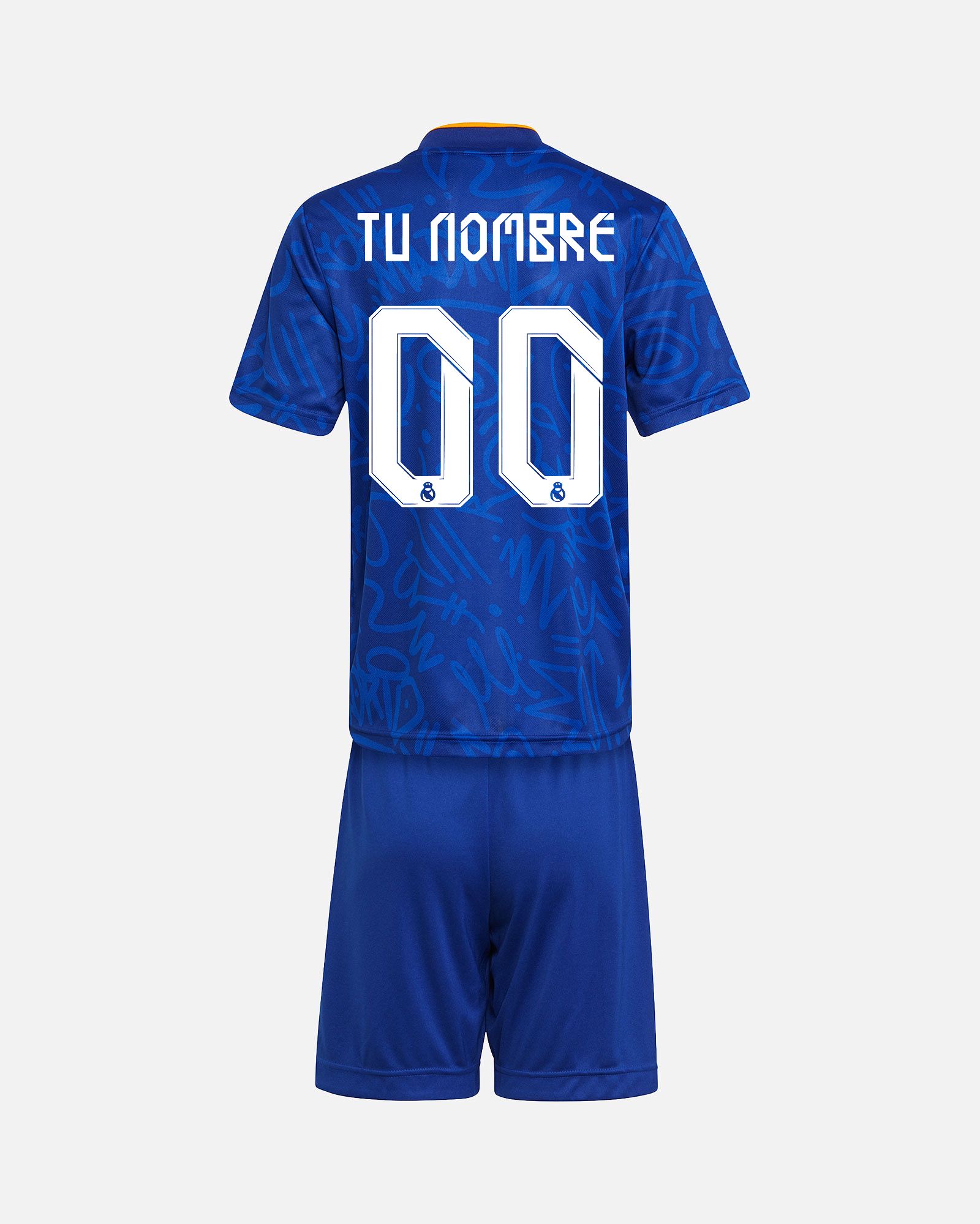 Conjunto 2ª Real Madrid 2021/2022 personalizada - Fútbol Factory