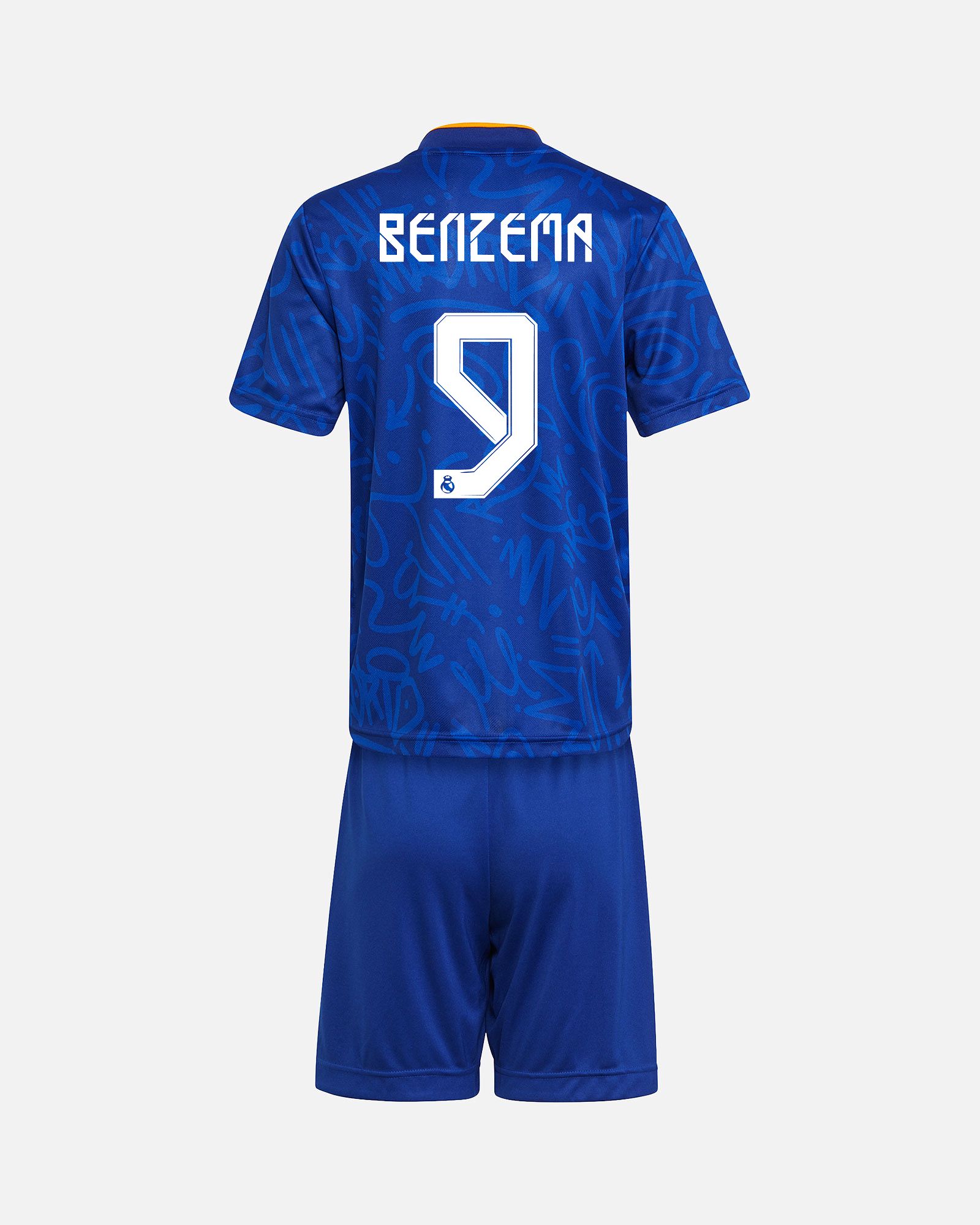 Conjunto 2ª Real Madrid 2021/2022 Benzema - Fútbol Factory