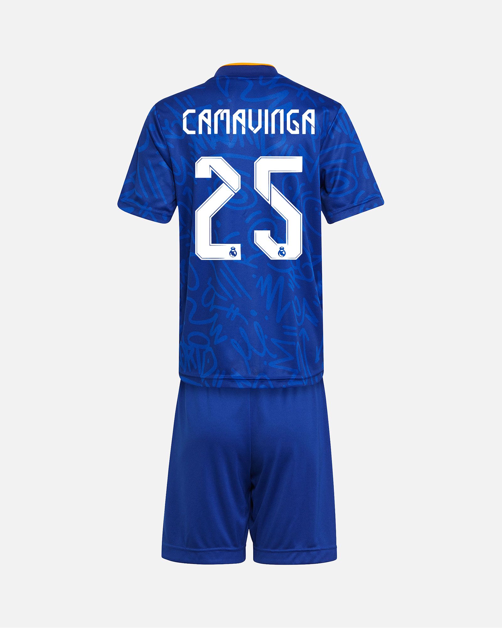 Conjunto 2ª Real Madrid 2021/2022 Camavinga - Fútbol Factory
