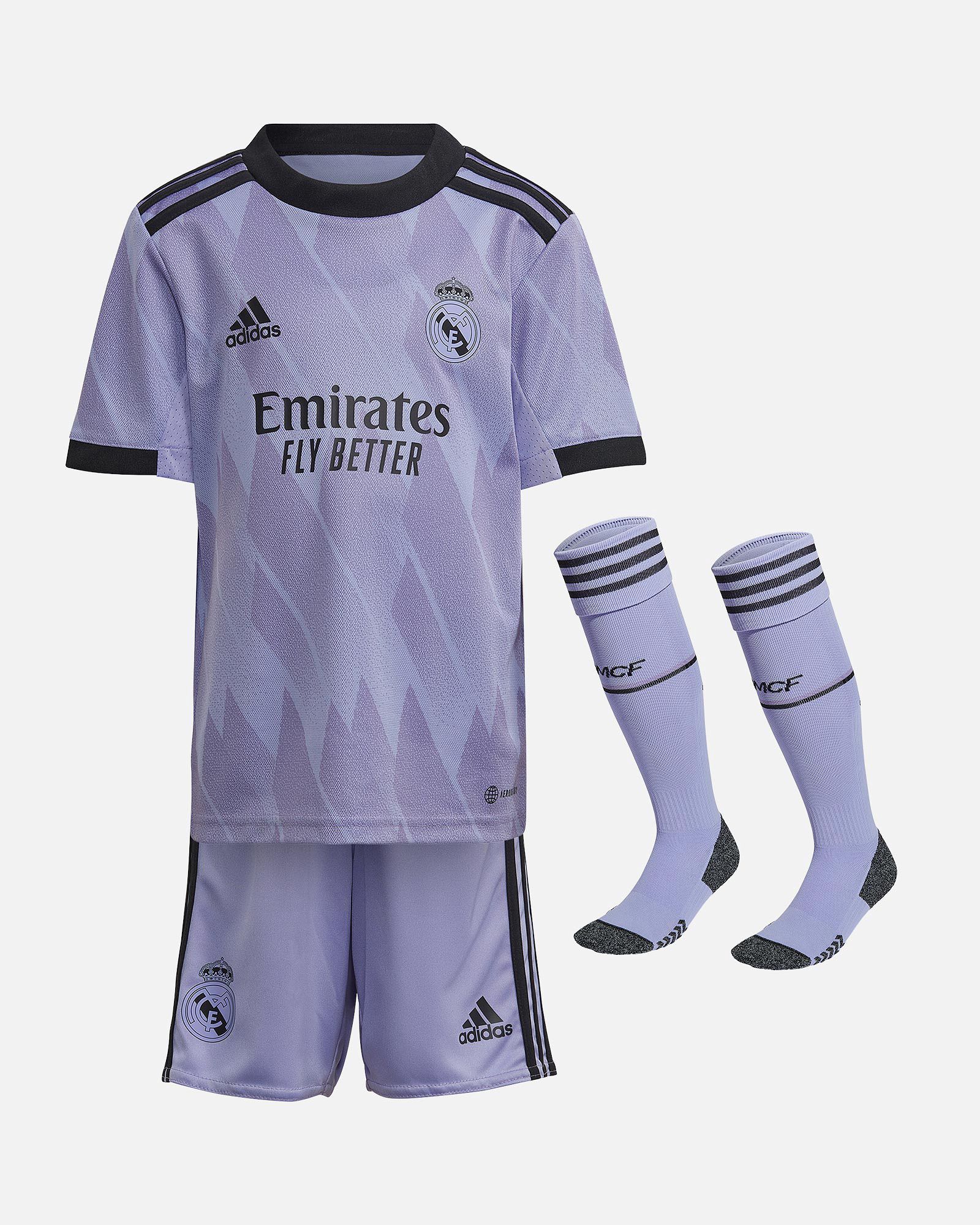 Conjunto 2ª Real Madrid 2022/2023 - Fútbol Factory