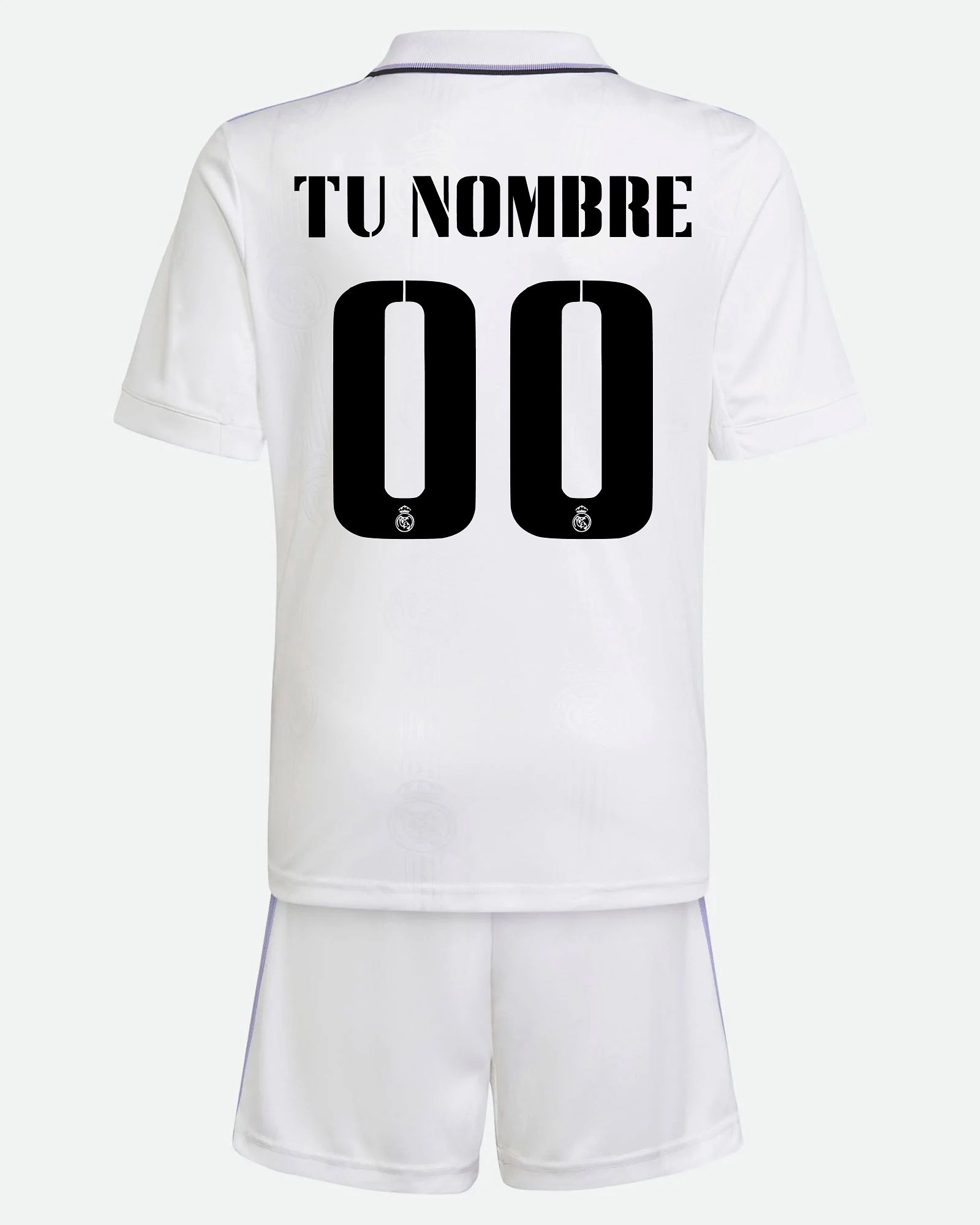 Conjunto 1ª Real Madrid 2022/2023 Personalizado - Fútbol Factory