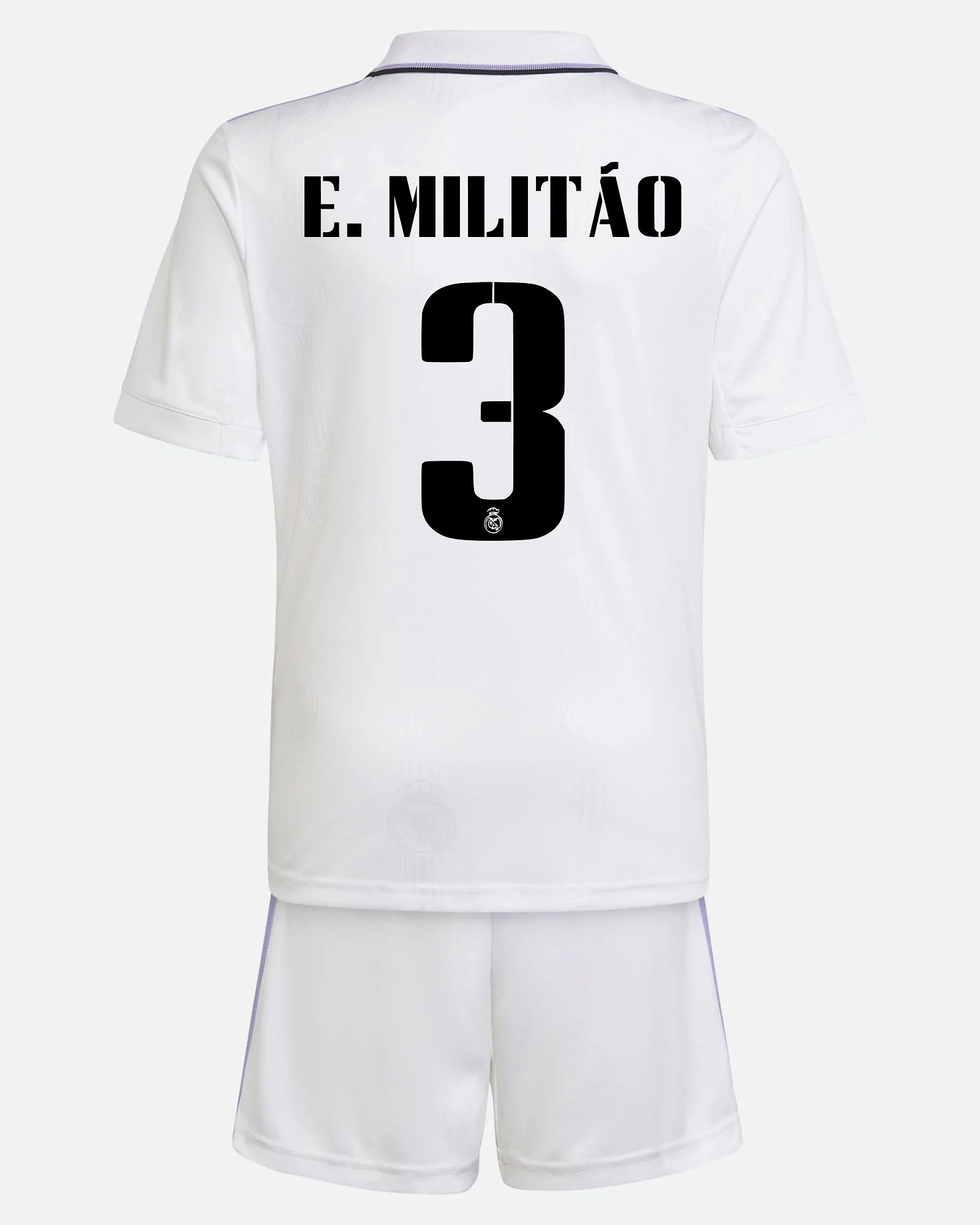 Conjunto 1ª Real Madrid 2022/2023 E. Militão - Fútbol Factory