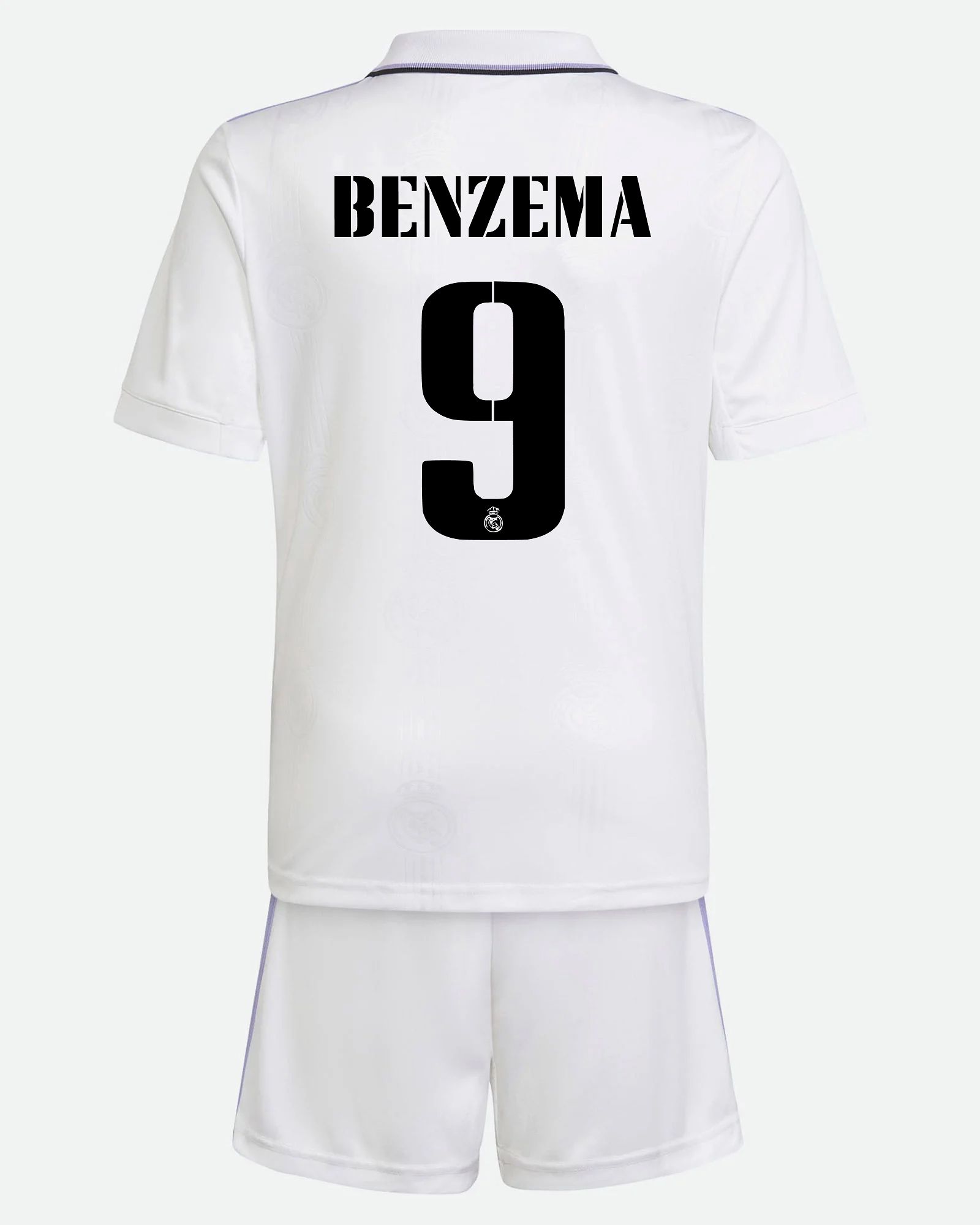 Conjunto 1ª Real Madrid 2022/2023 Benzema - Fútbol Factory