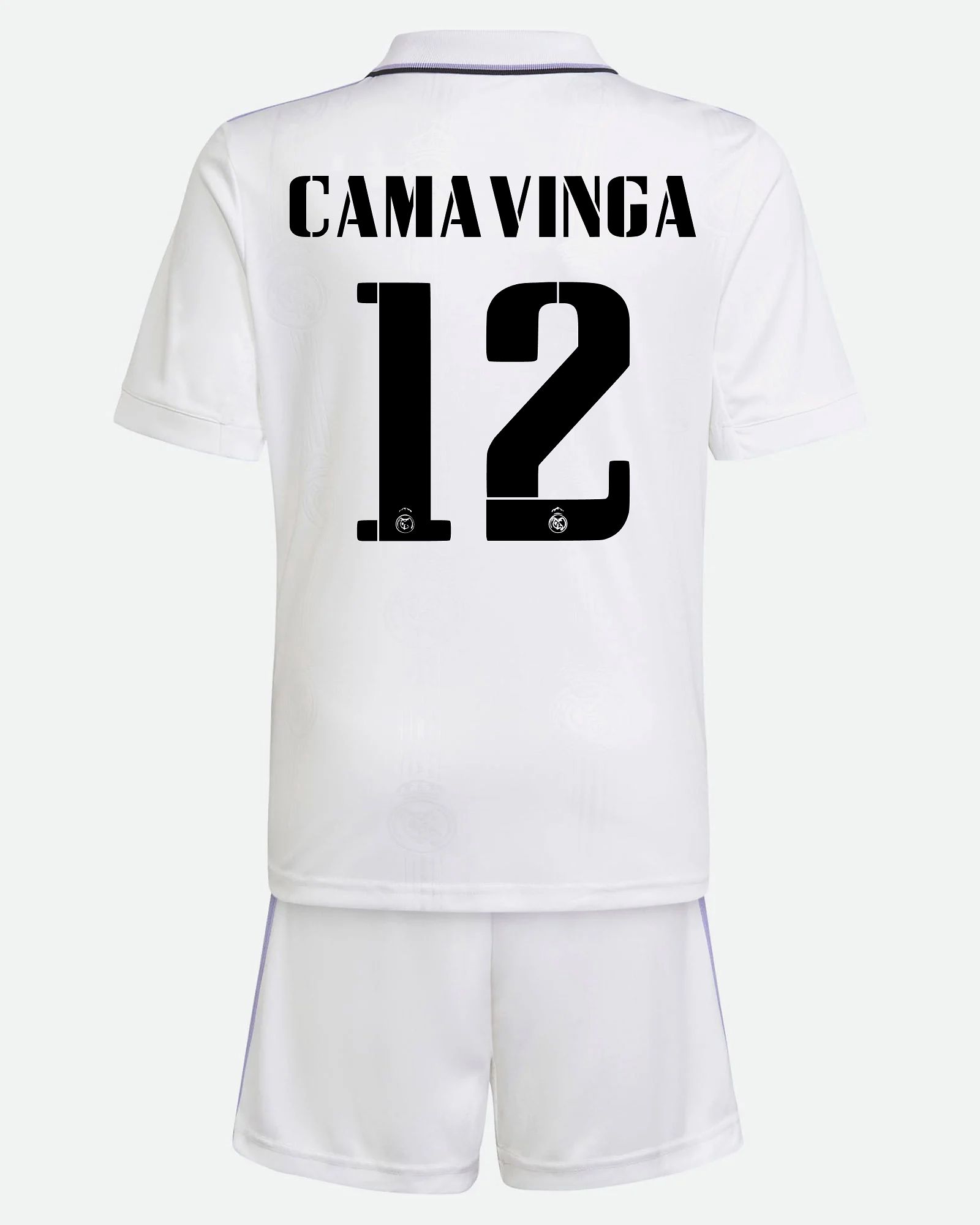 Conjunto 1ª Real Madrid 2022/2023 Camavinga - Fútbol Factory