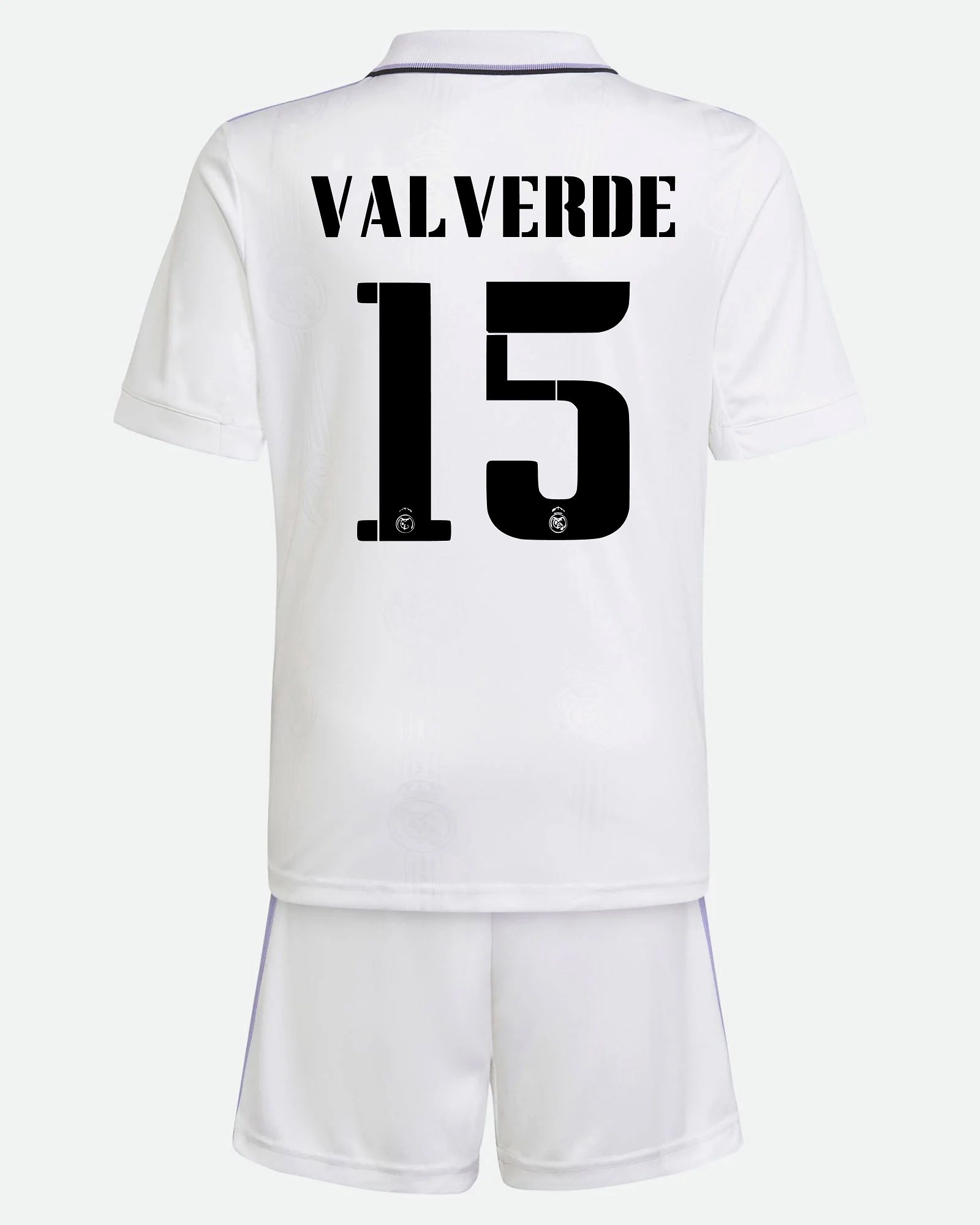 Conjunto 1ª Real Madrid 2022/2023 Valverde - Fútbol Factory