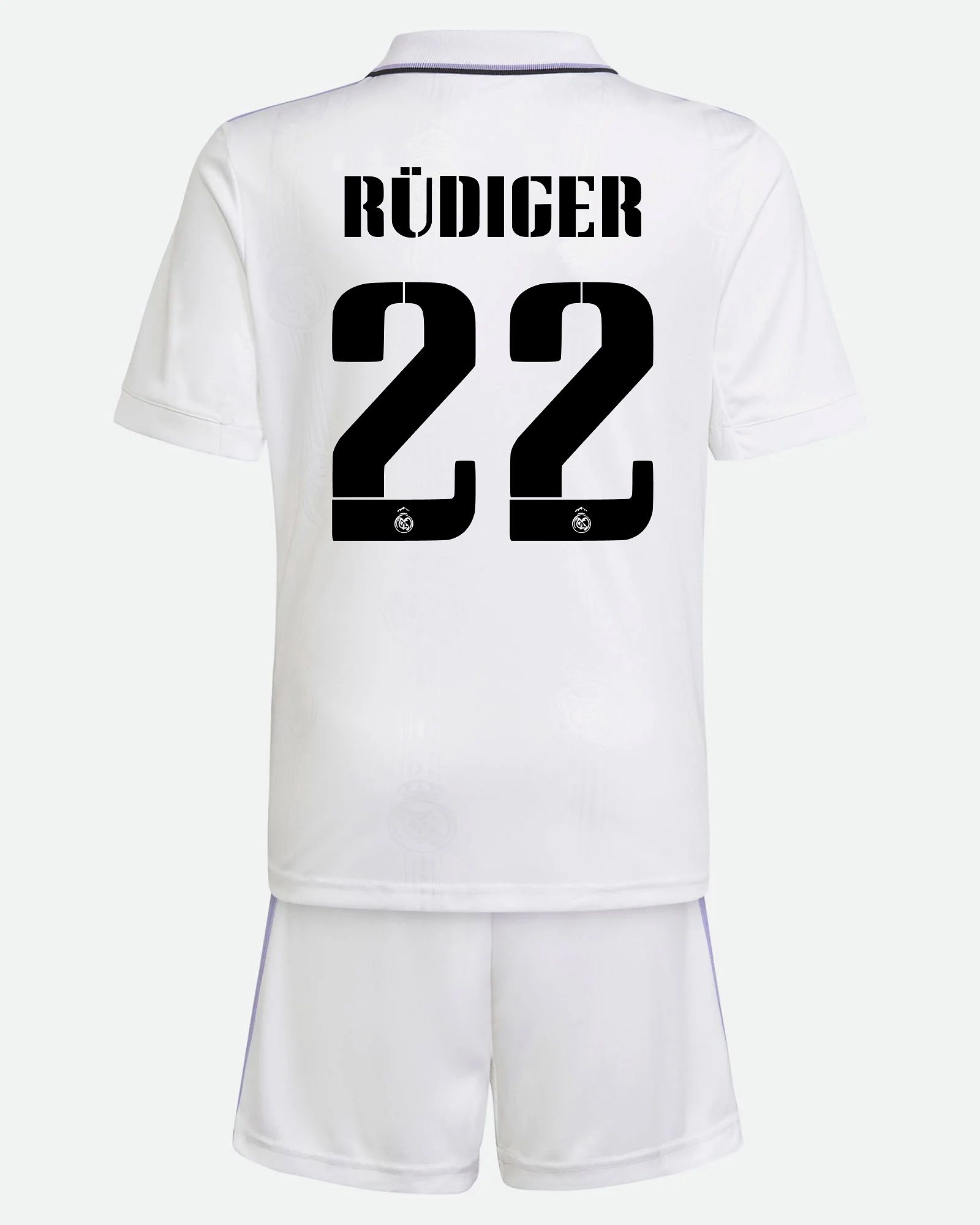 Conjunto 1ª Real Madrid 2022/2023 Rüdiger - Fútbol Factory