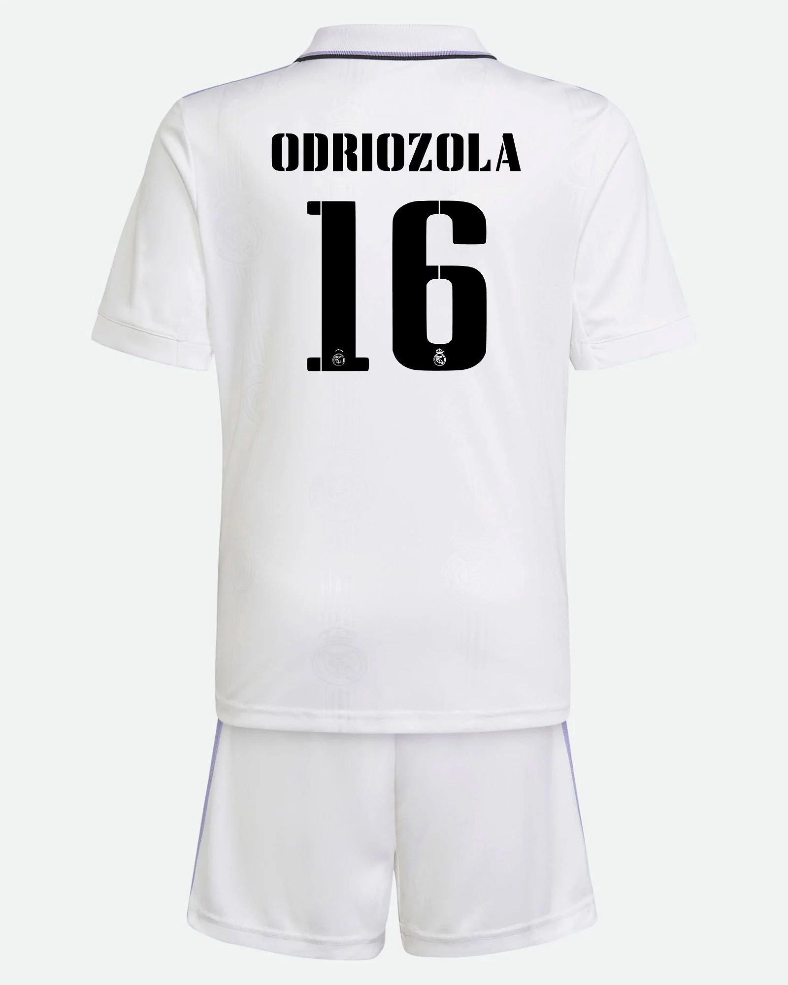 Miniconjunto 1ª Real Madrid 2022/2023 Odriozola - Fútbol Factory