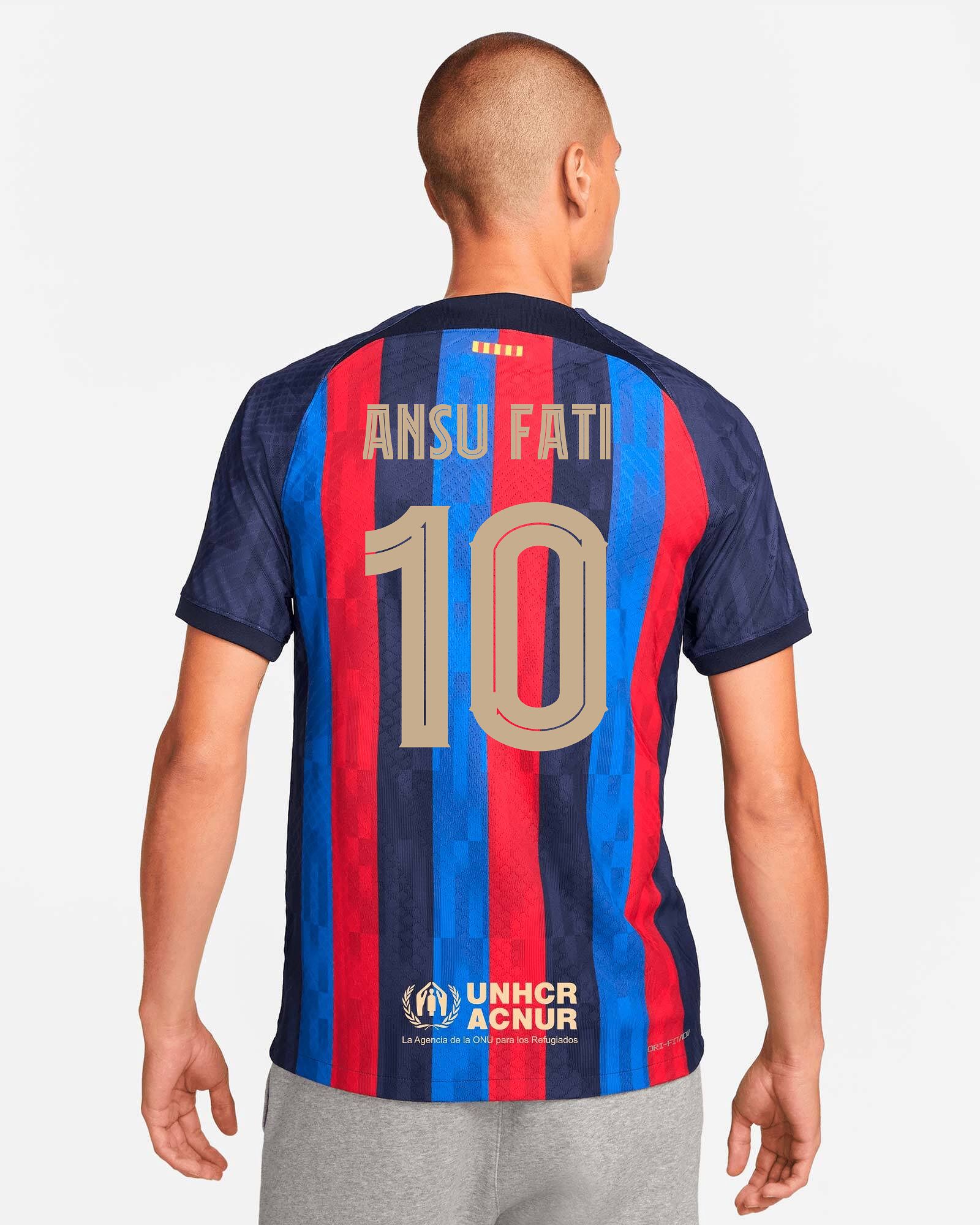 Camiseta 1 FC Barcelona 2022 2023 version Match de Ansu Fati para Hombre