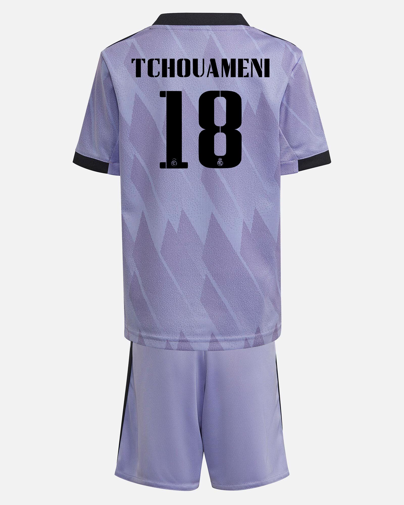 Conjunto 2ª Real Madrid 2022/2023 Tchouameni - Fútbol Factory