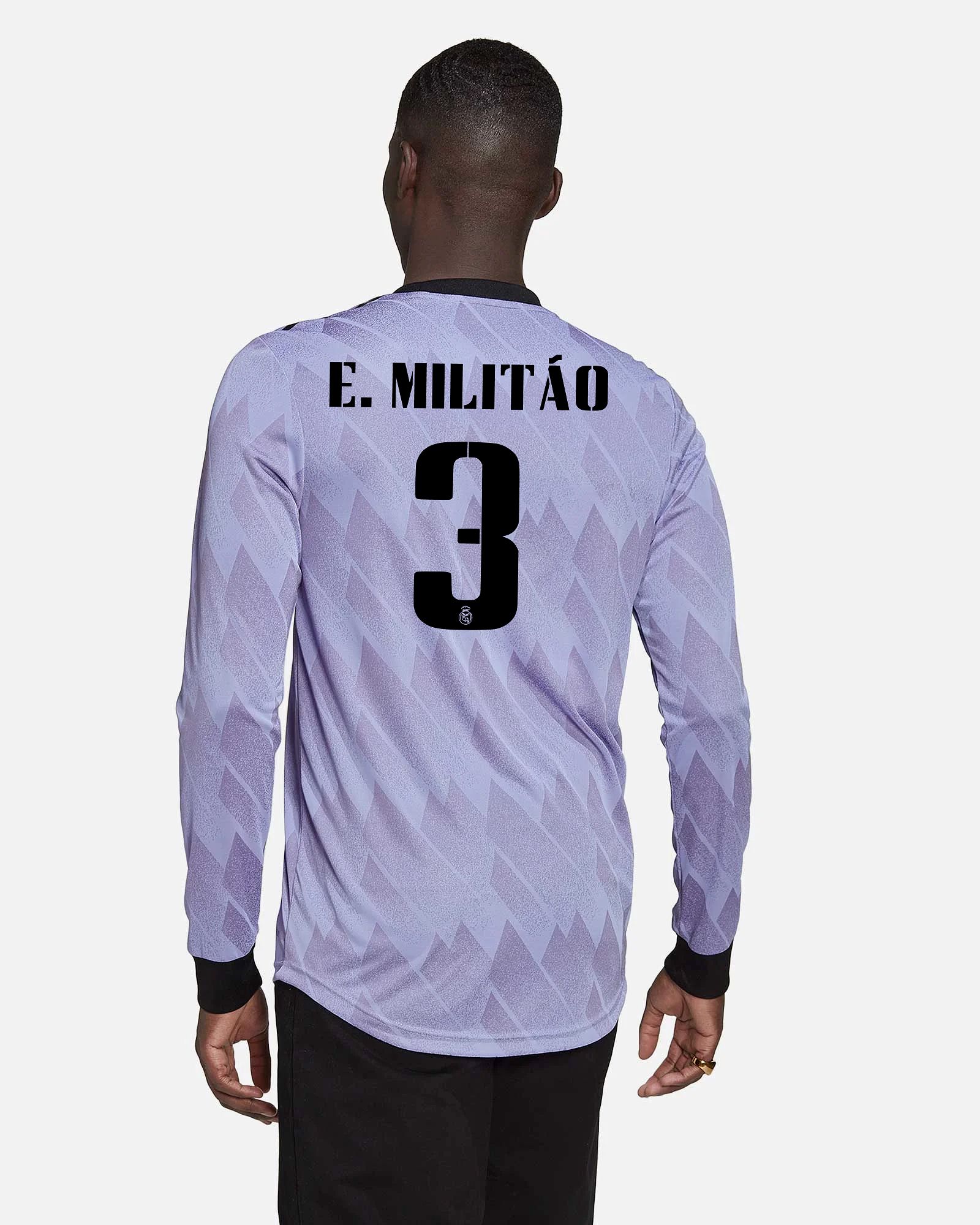 Camiseta 2ª Real Madrid 2022/2023 Authentic LS E. Militão - Fútbol Factory