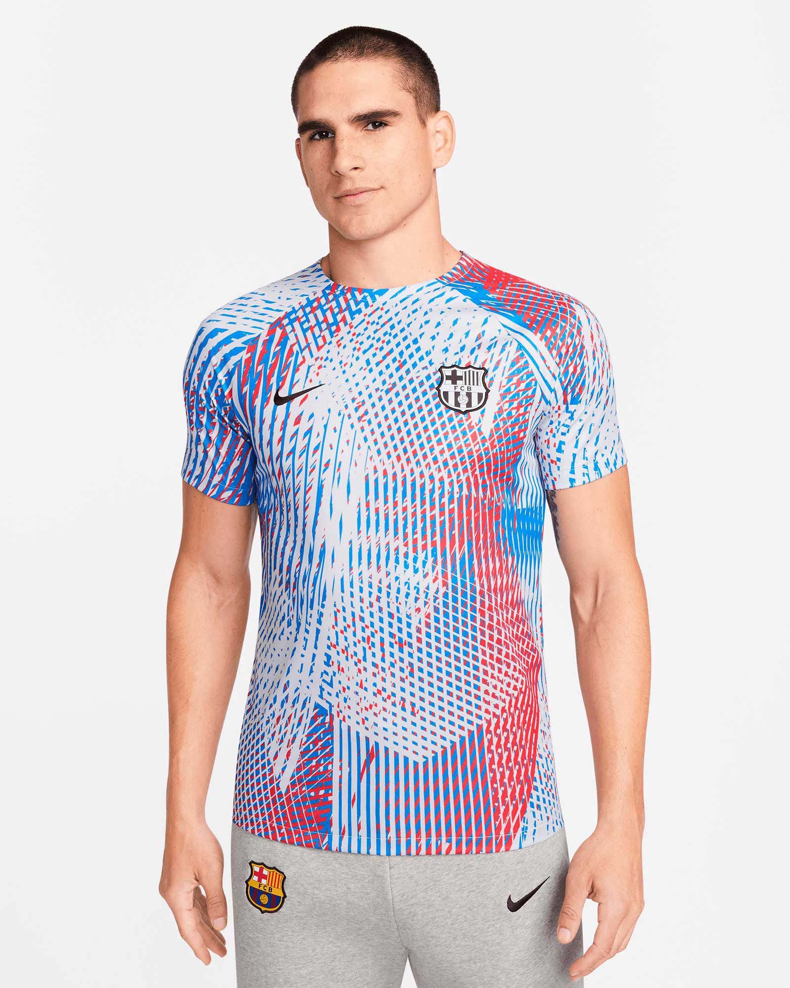 Camiseta de calentamiento FC Barcelona 2022 2023 Prematch para Hombre