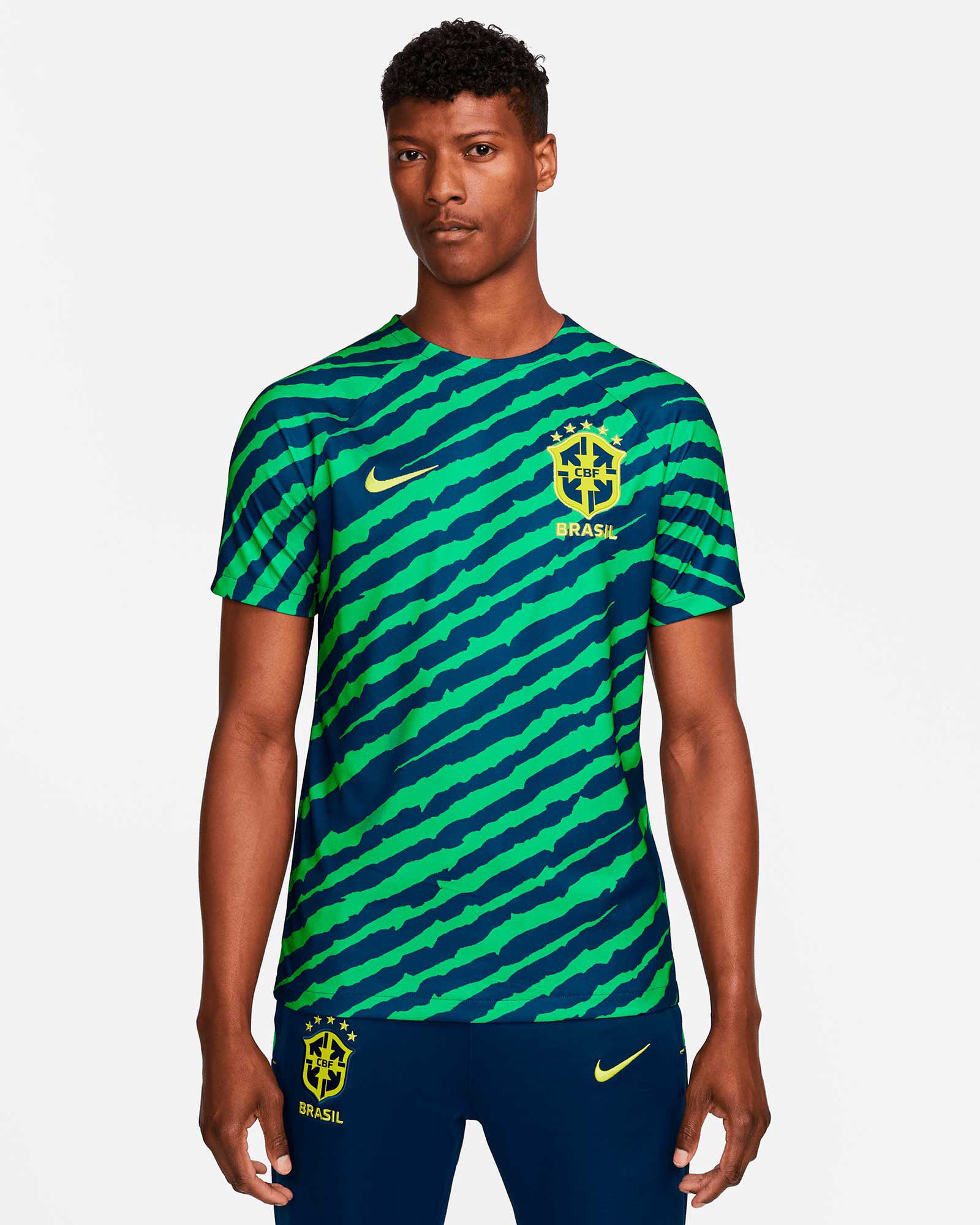 Camiseta Brasil 2022/2023 Prematch - Fútbol Factory
