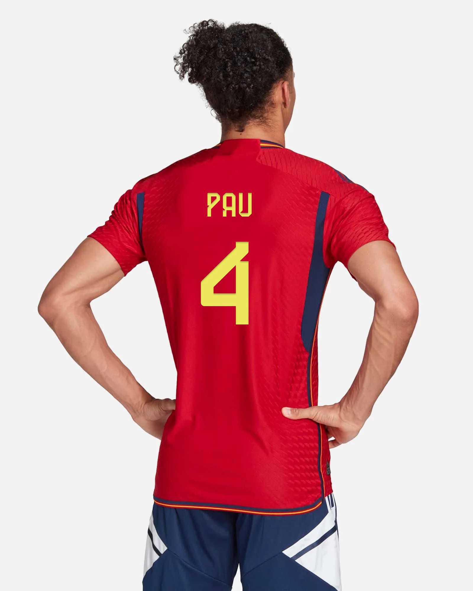 Camiseta 1ª España 2022/2023 Authentic Pau - Fútbol Factory