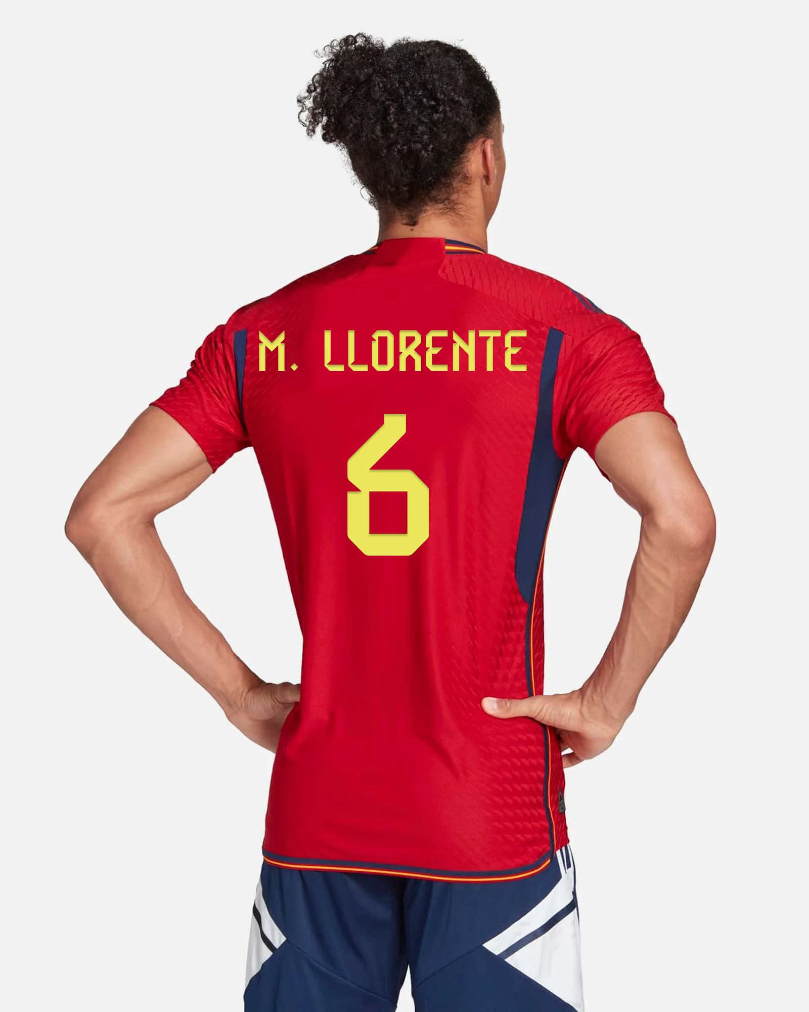 Camiseta 1ª España 2022/2023 Authentic M.Llorente - Fútbol Factory