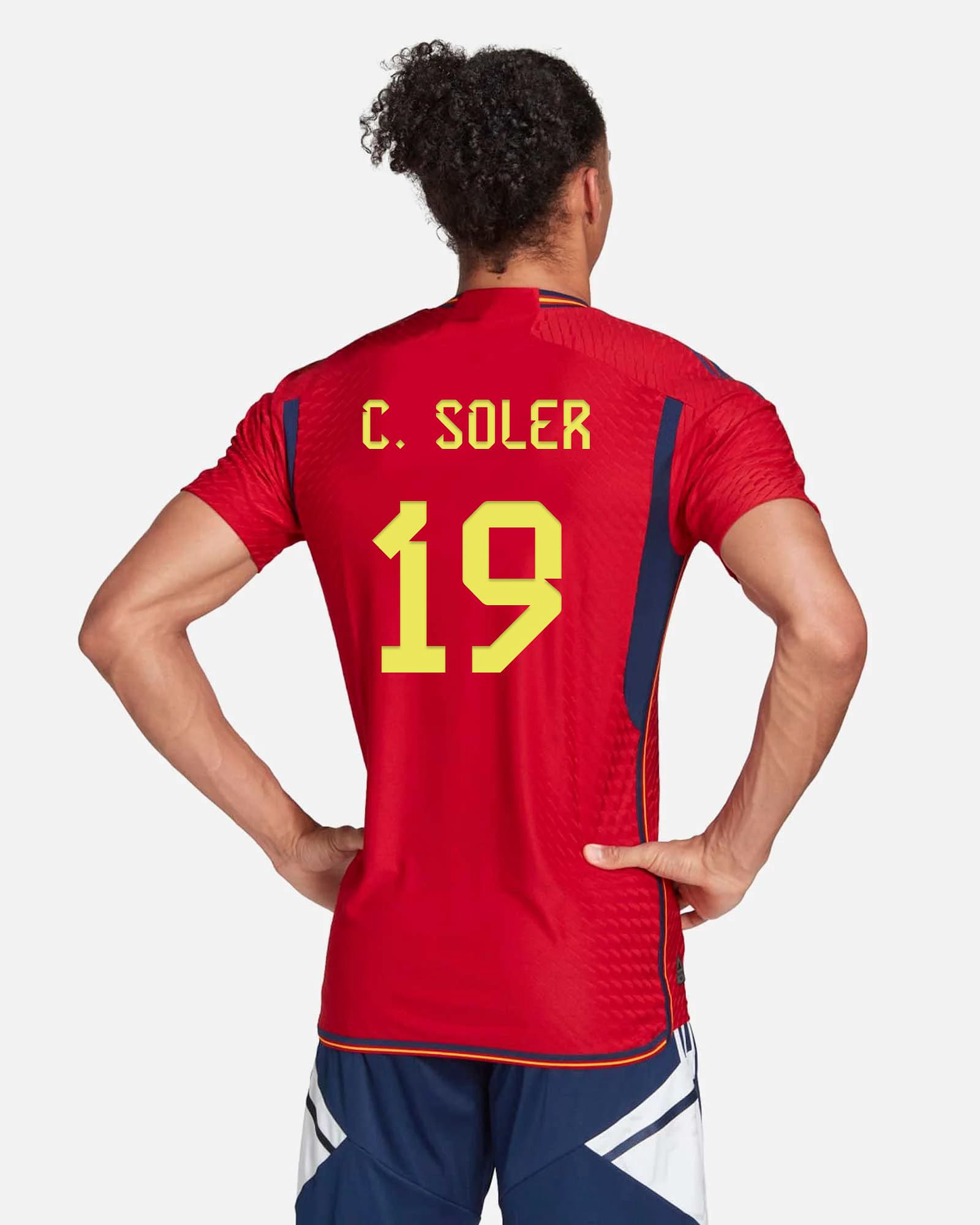 Camiseta 1ª España 2022/2023 Authentic C.Soler - Fútbol Factory