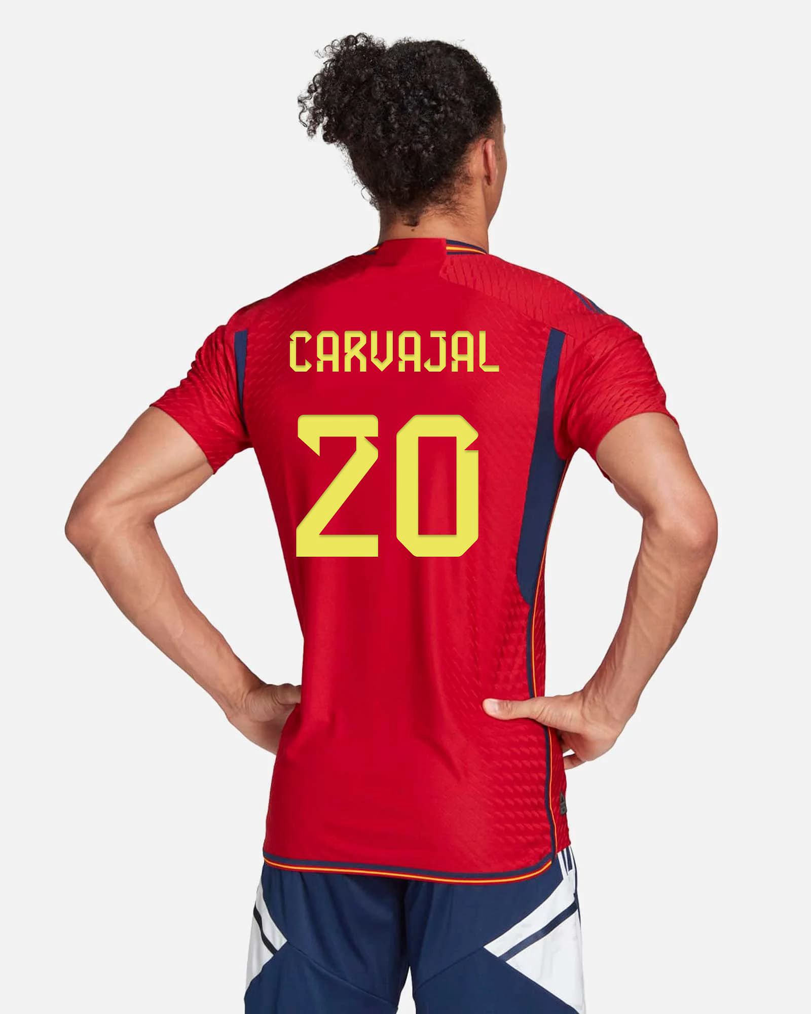 Camiseta 1ª España 2022/2023 Authentic Carvajal - Fútbol Factory