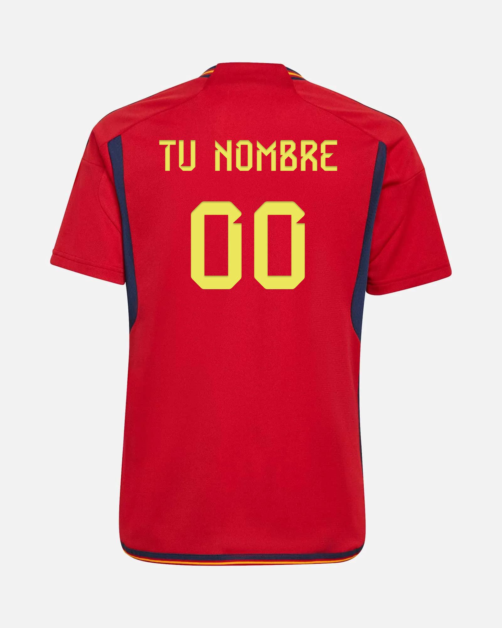 Camiseta 1ª España 2022/2023 PERSONALIZADO - Fútbol Factory