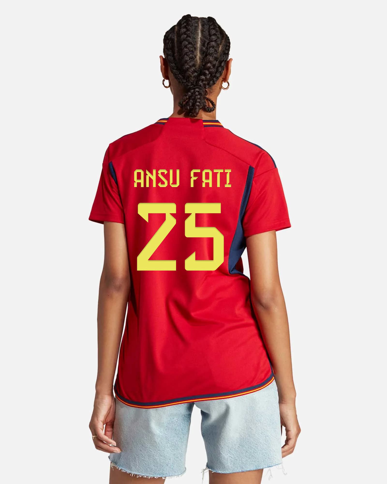 Camiseta 1ª España 2022/2023 Ansu Fati - Fútbol Factory