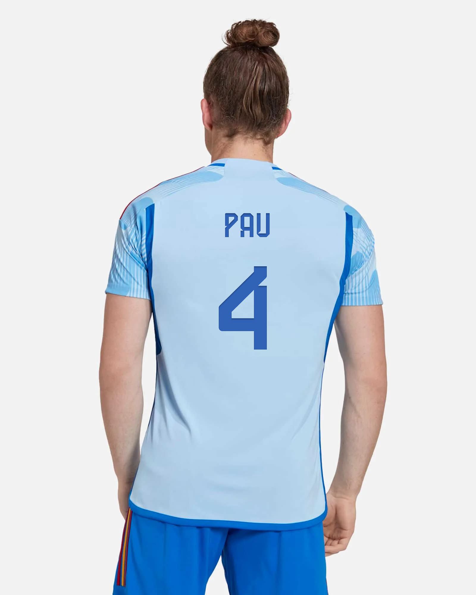 Camiseta 2ª España 2022/2023 Pau - Fútbol Factory