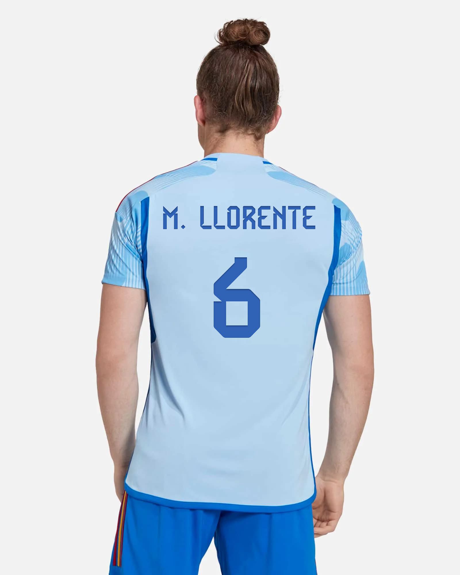 Camiseta 2ª España 2022/2023 M.Llorente - Fútbol Factory