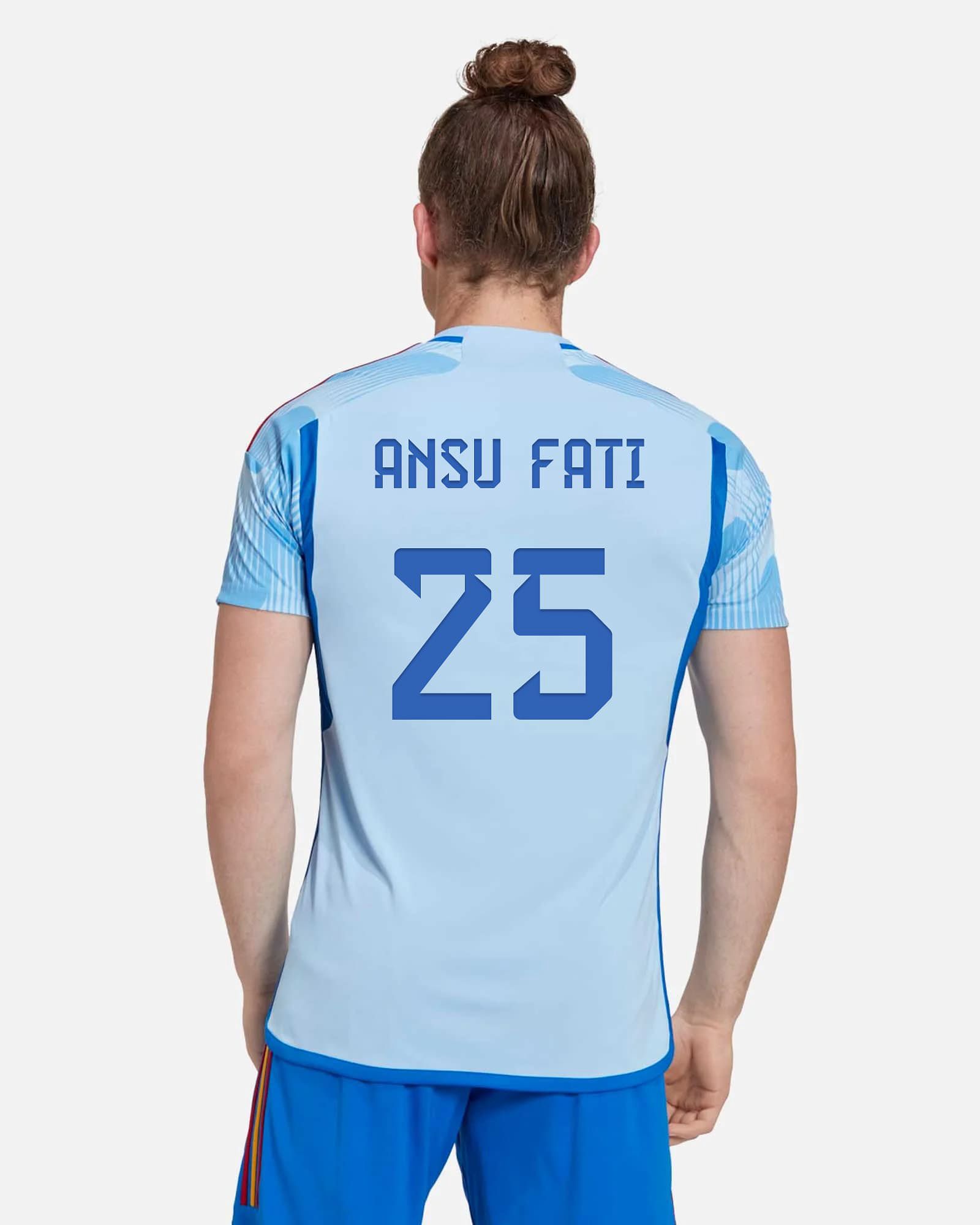 Camiseta 2ª España 2022/2023 Ansu Fati - Fútbol Factory