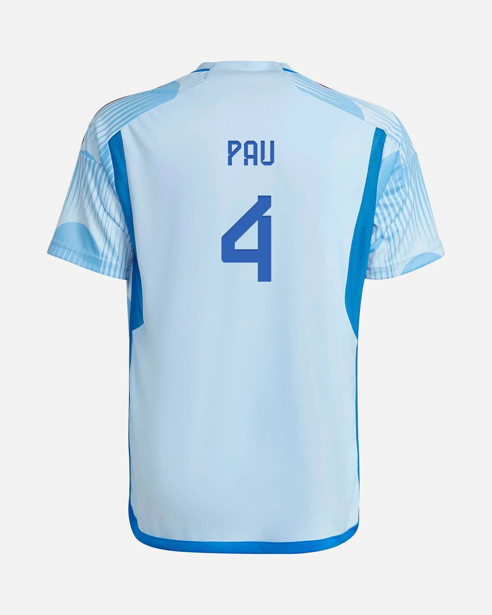 Camiseta 2ª España 2022/2023 Pau - Fútbol Factory