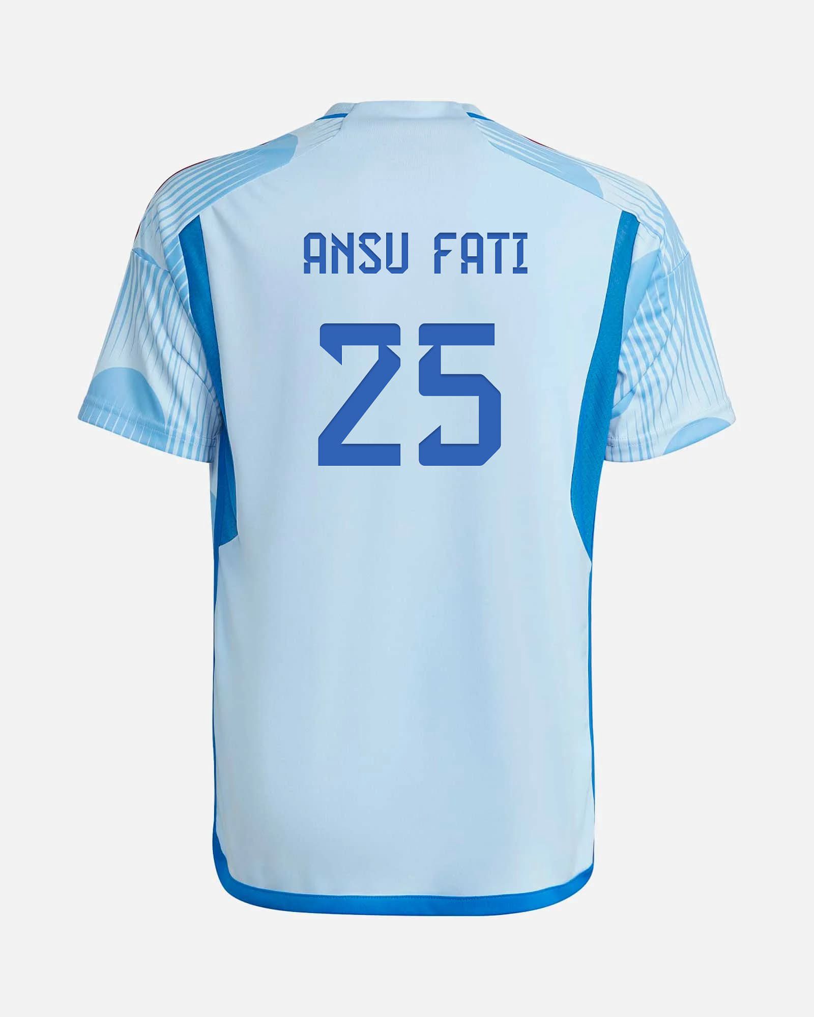 Camiseta 2ª España 2022/2023 Ansu Fati - Fútbol Factory