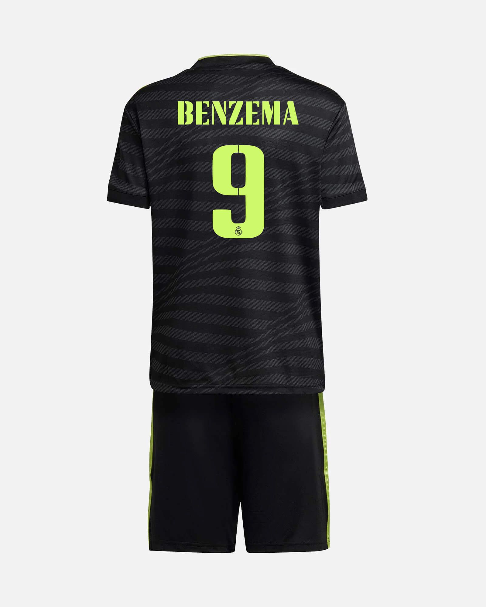 Conjunto 3ª Real Madrid 2022/2023 Benzema - Fútbol Factory