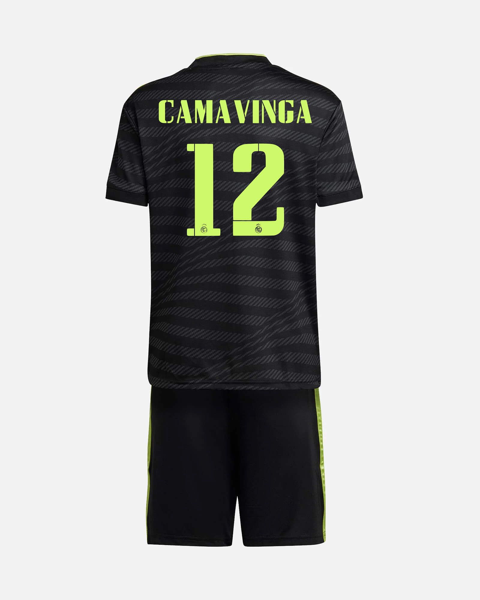 Conjunto 3ª Real Madrid 2022/2023 Camavinga - Fútbol Factory