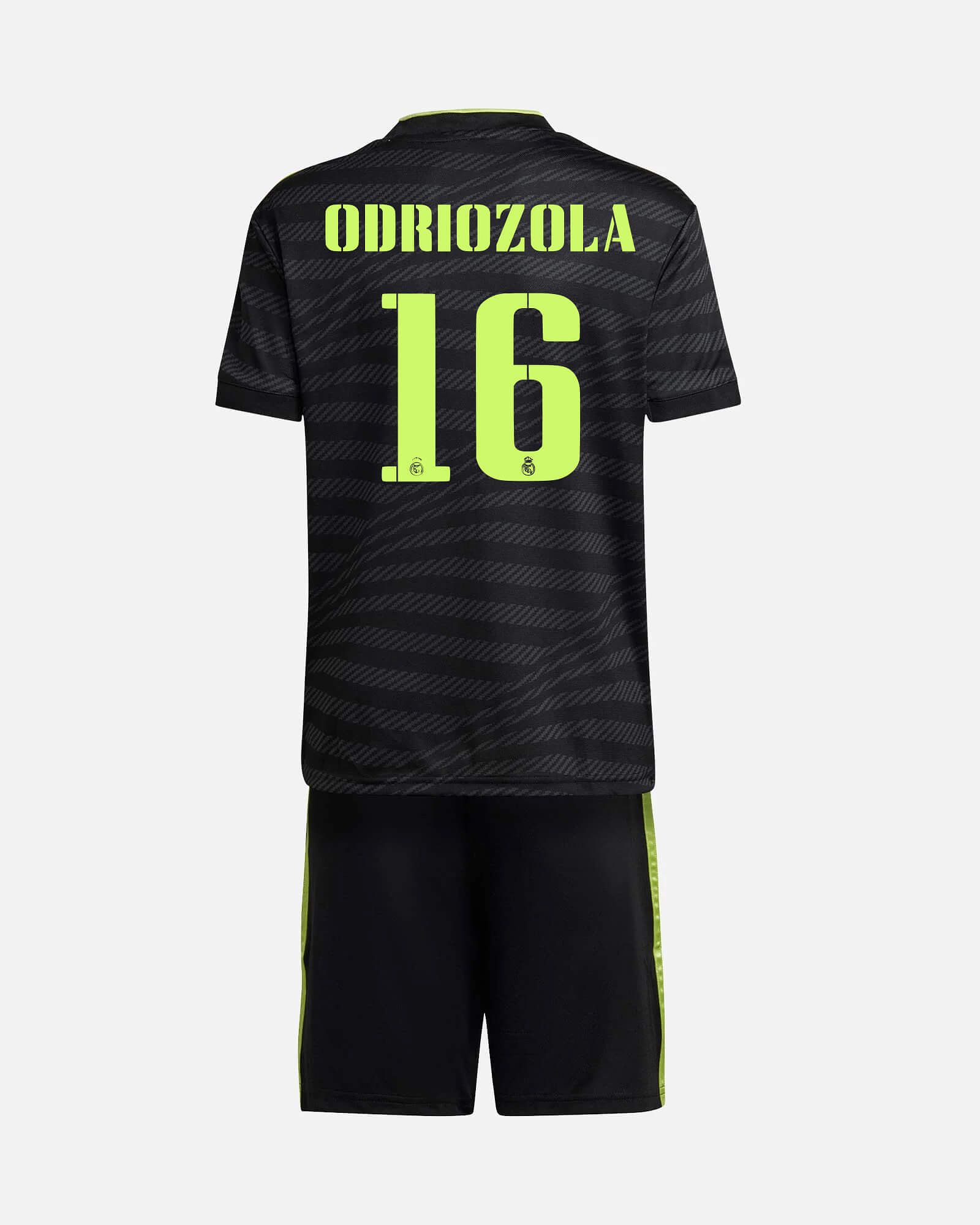 Conjunto 3ª Real Madrid 2022/2023 Odriozola - Fútbol Factory