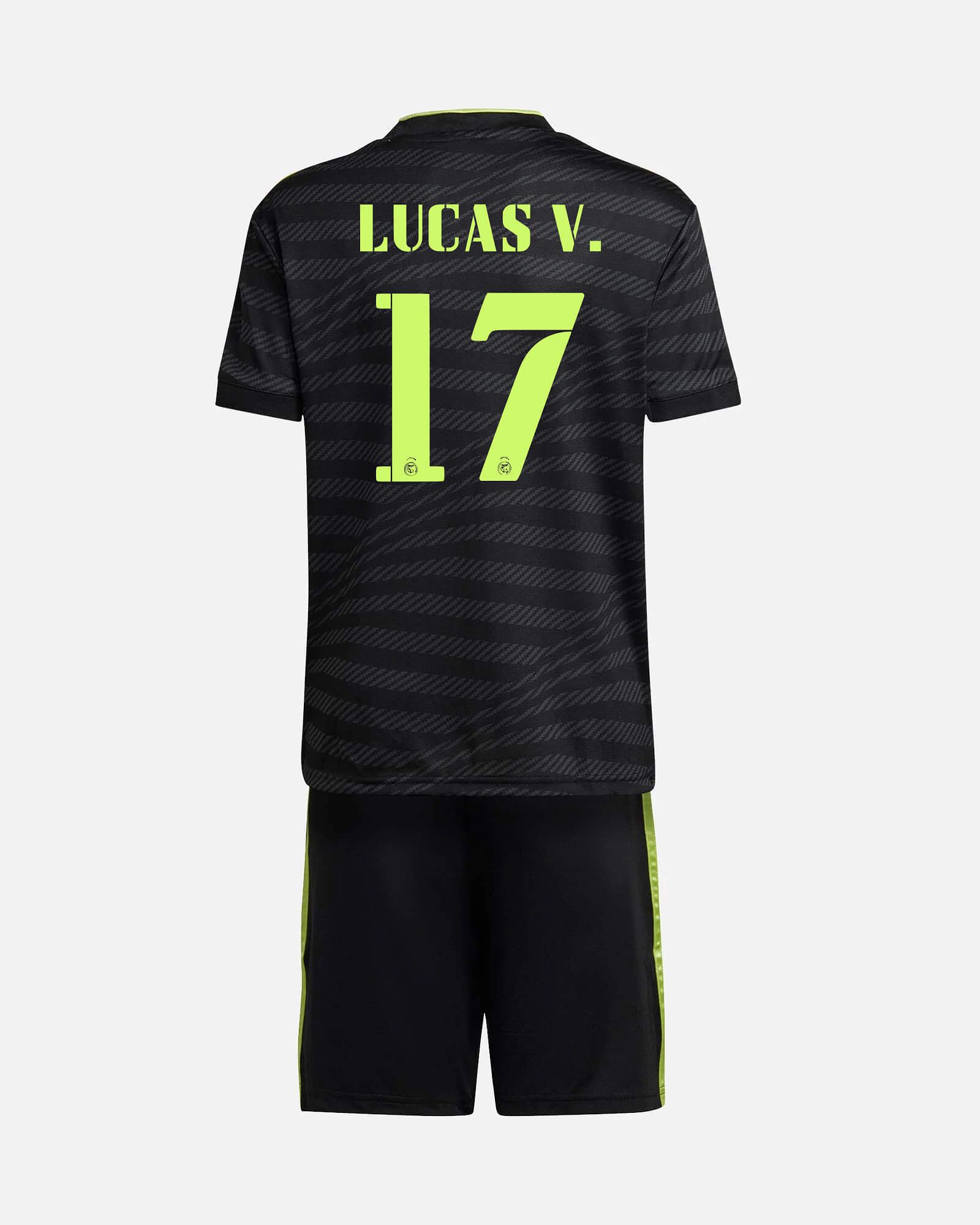 Conjunto 3ª Real Madrid 2022/2023 Lucas V. - Fútbol Factory