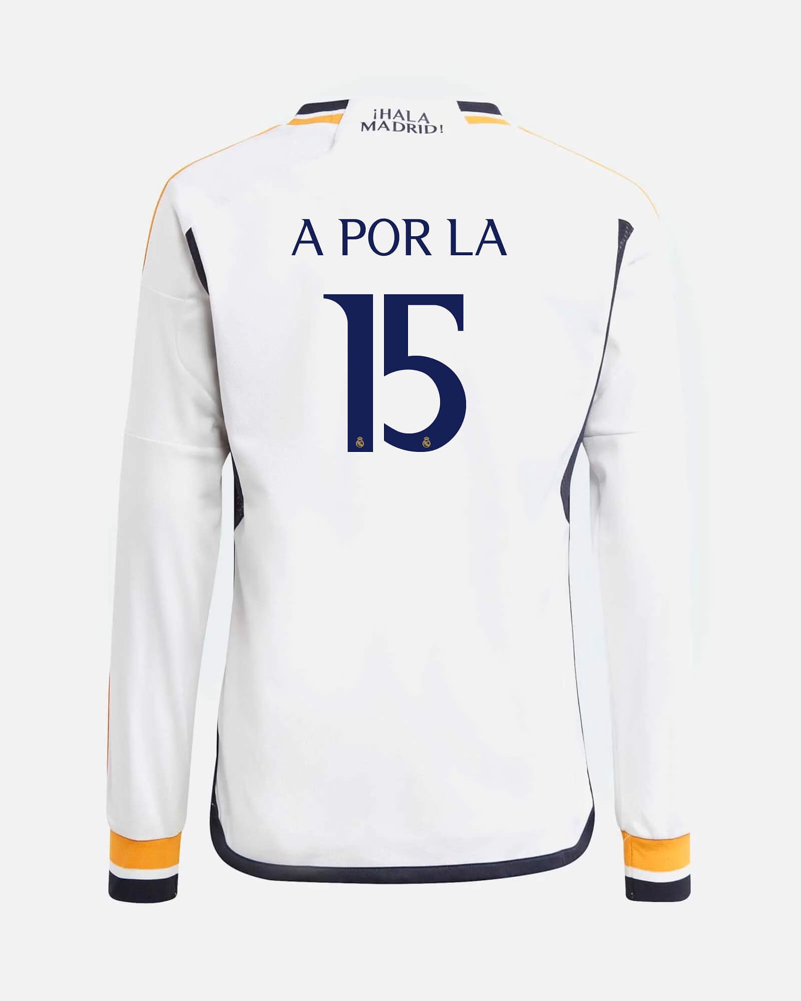 Camiseta 1ª Real Madrid 2023/2024 LS A POR LA 15 - Fútbol Factory