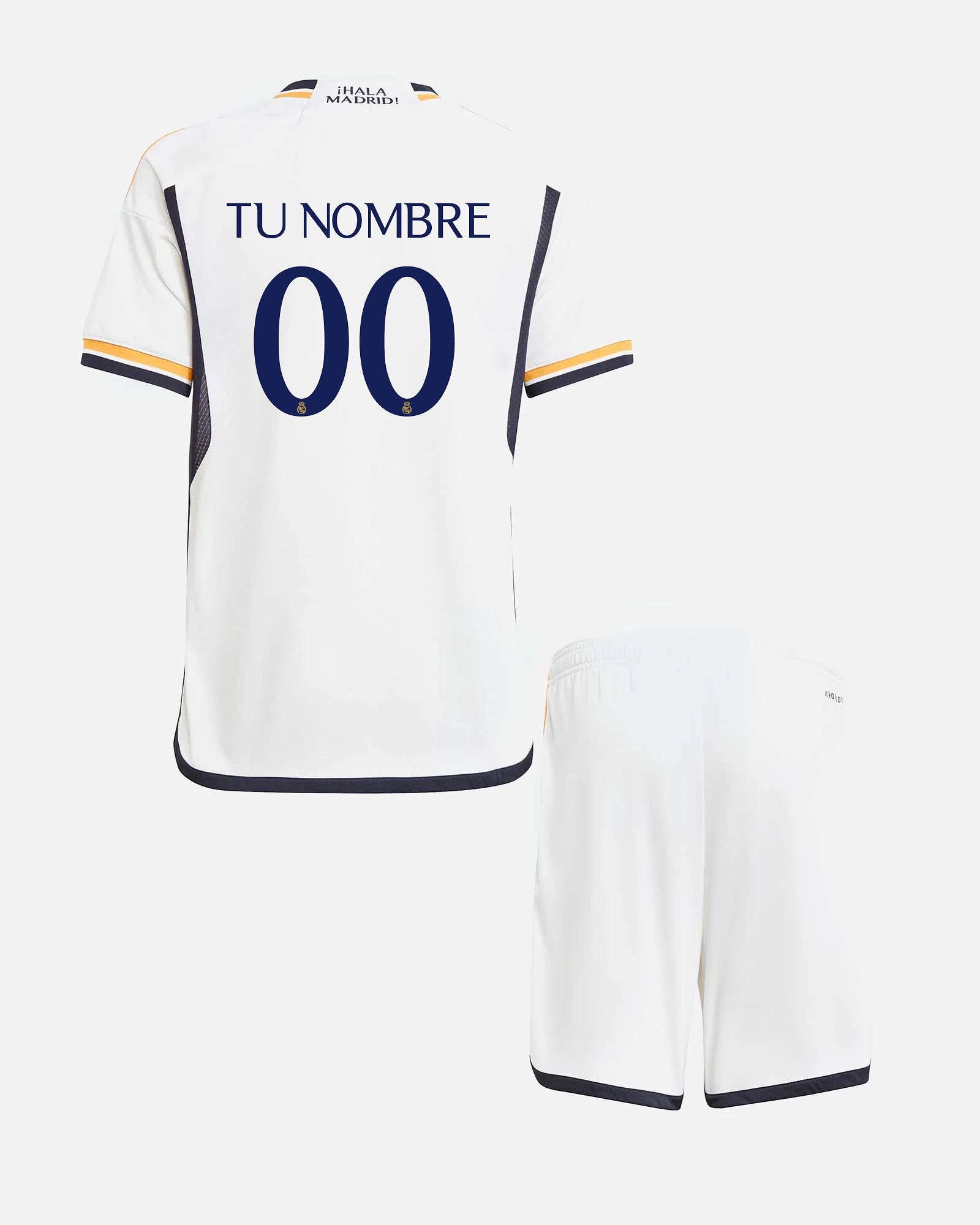 Conjunto 1ª Real Madrid 2023/2024 Personalizado - Fútbol Factory