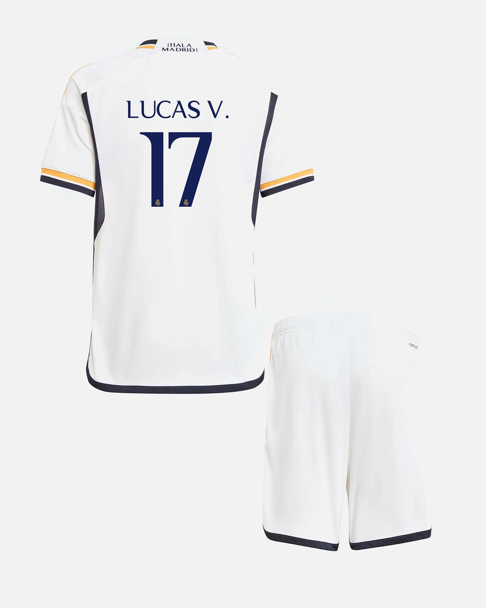 Conjunto 1ª Real Madrid 2023/2024 Lucas V. - Fútbol Factory