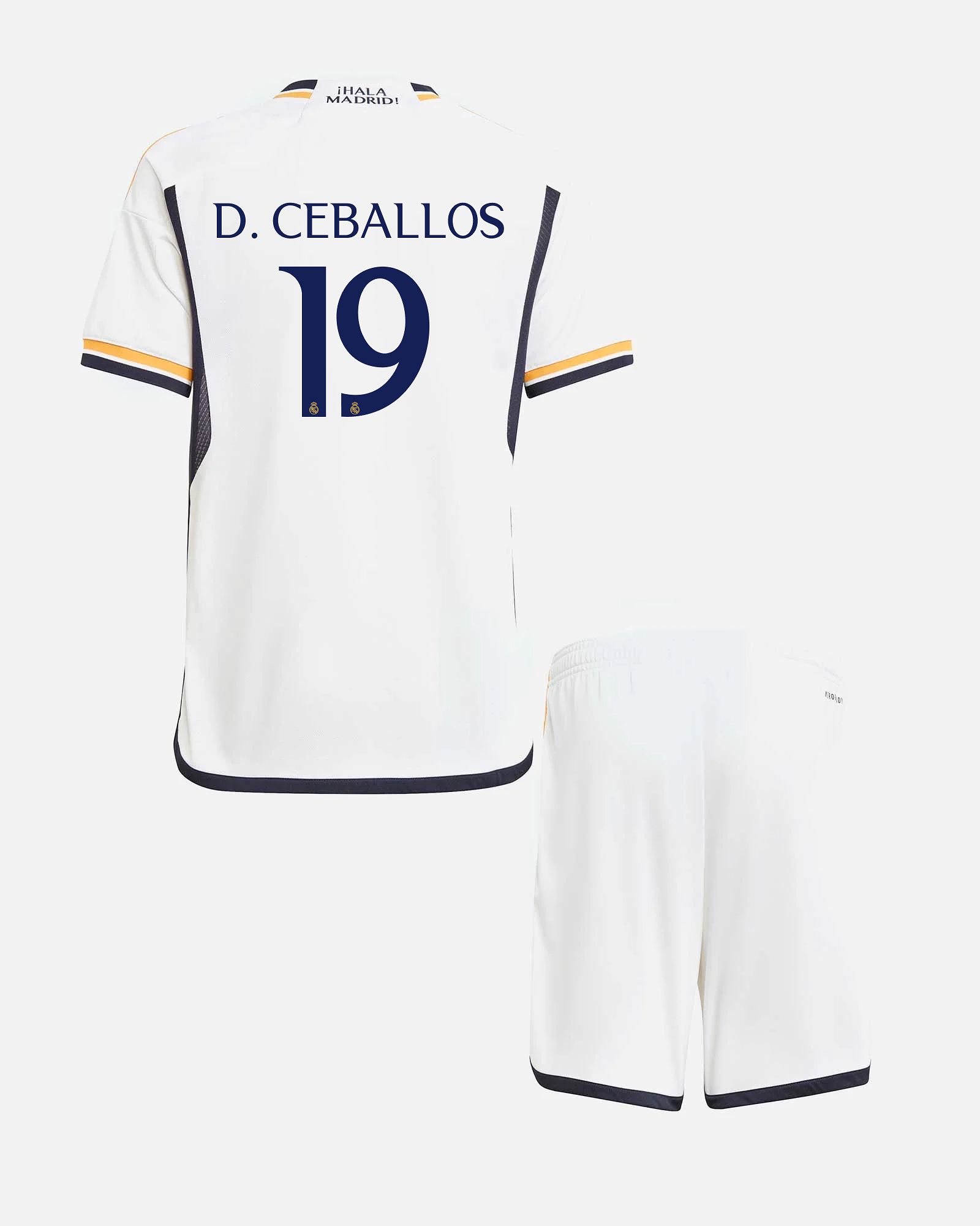 Conjunto 1ª Real Madrid 2023/2024 D. Ceballos - Fútbol Factory